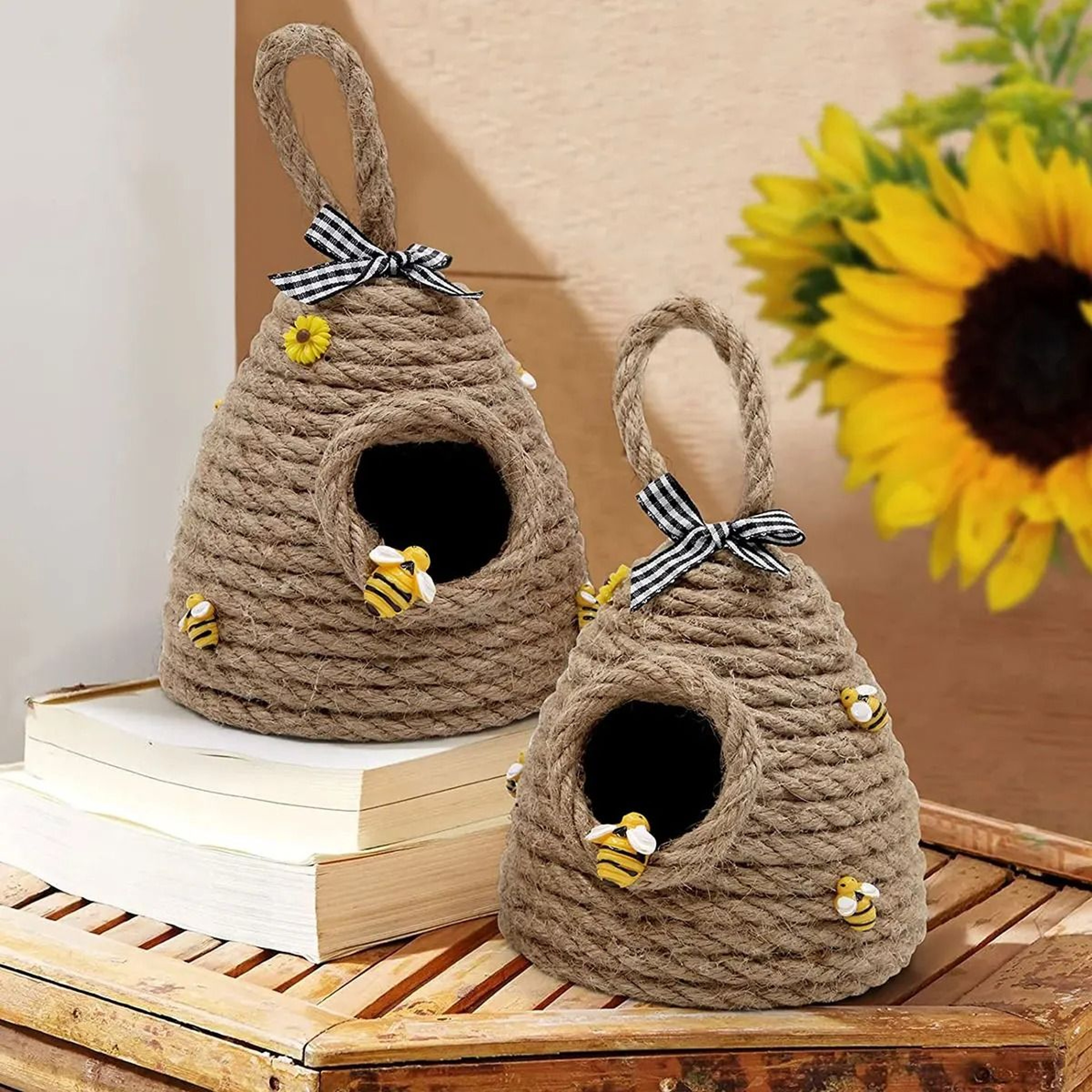 Handmade Beehive Tiered Tray Decor 2