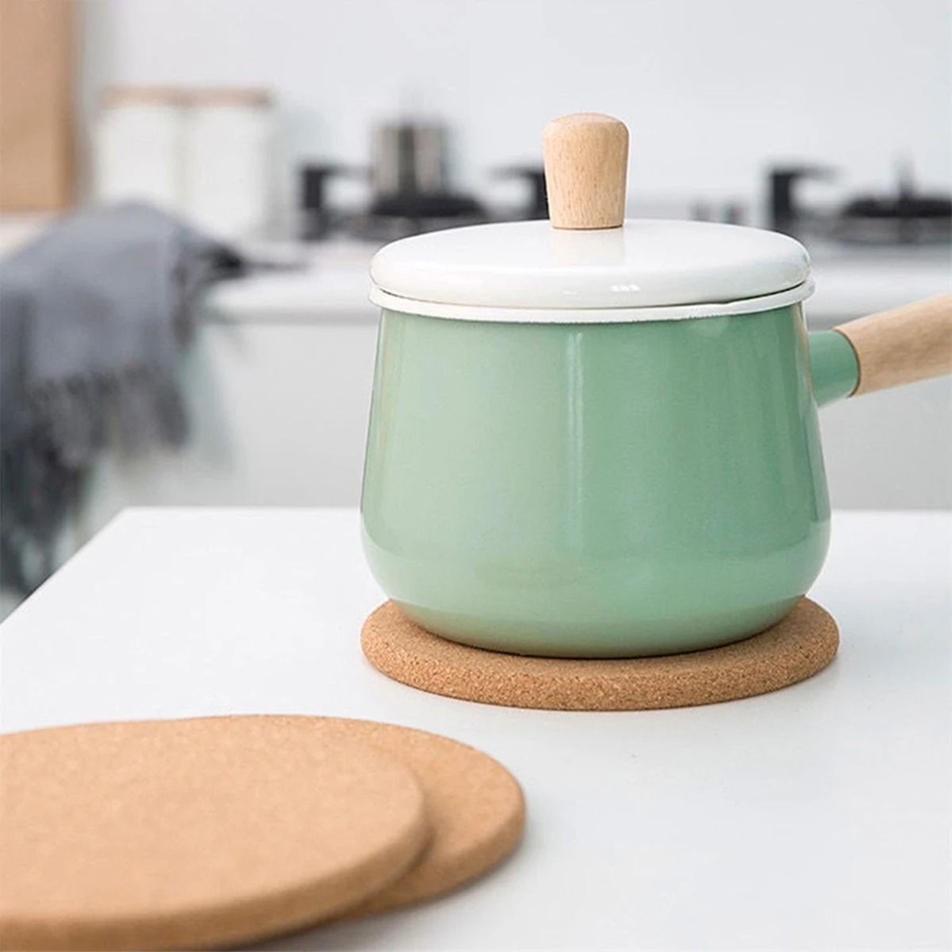 Round Cork Heat Resistant Pot Mat 3