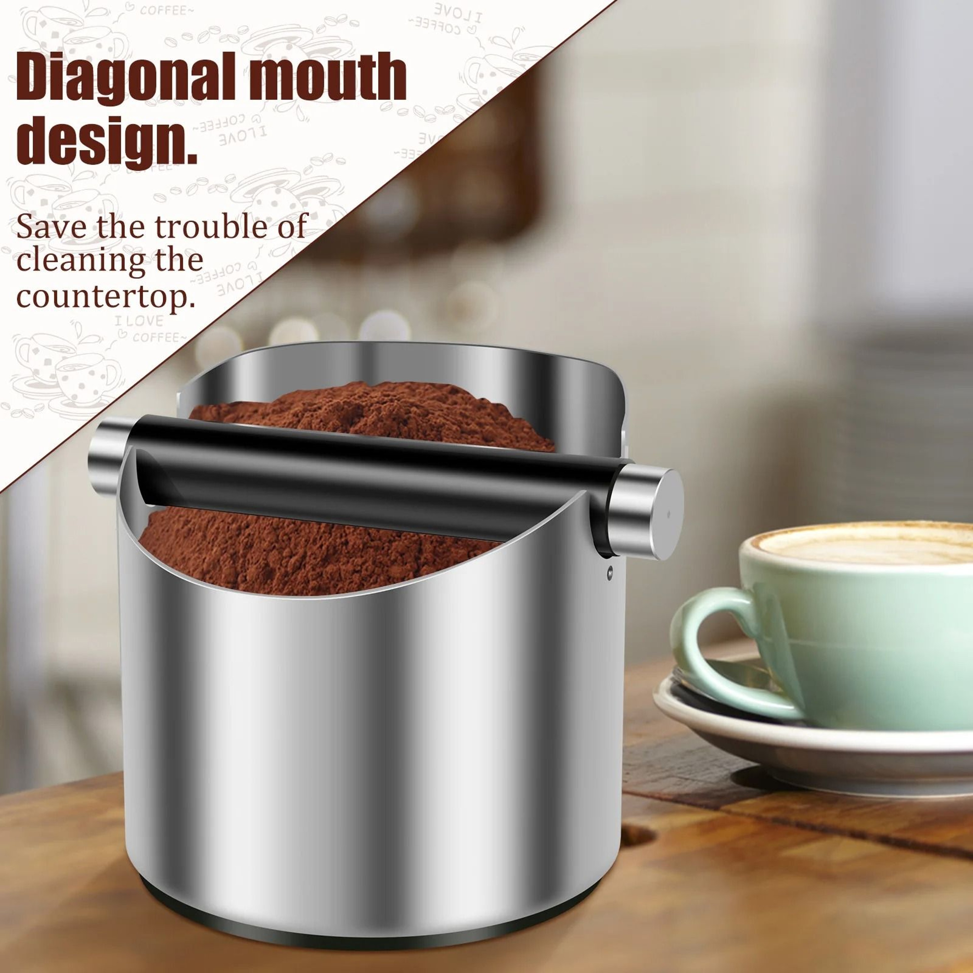 Stainless Steel Coffee Knock Box 5