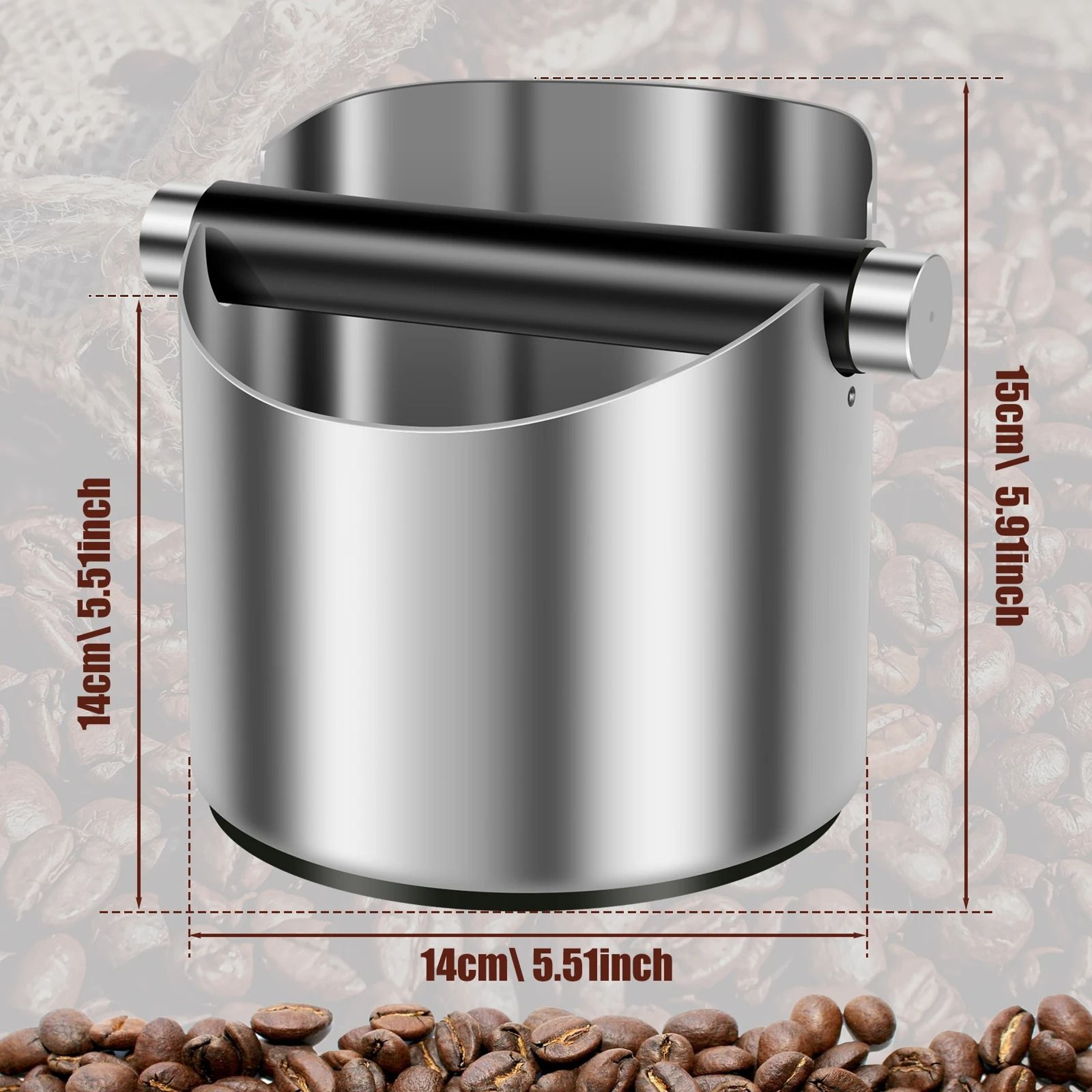 Stainless Steel Coffee Knock Box 8