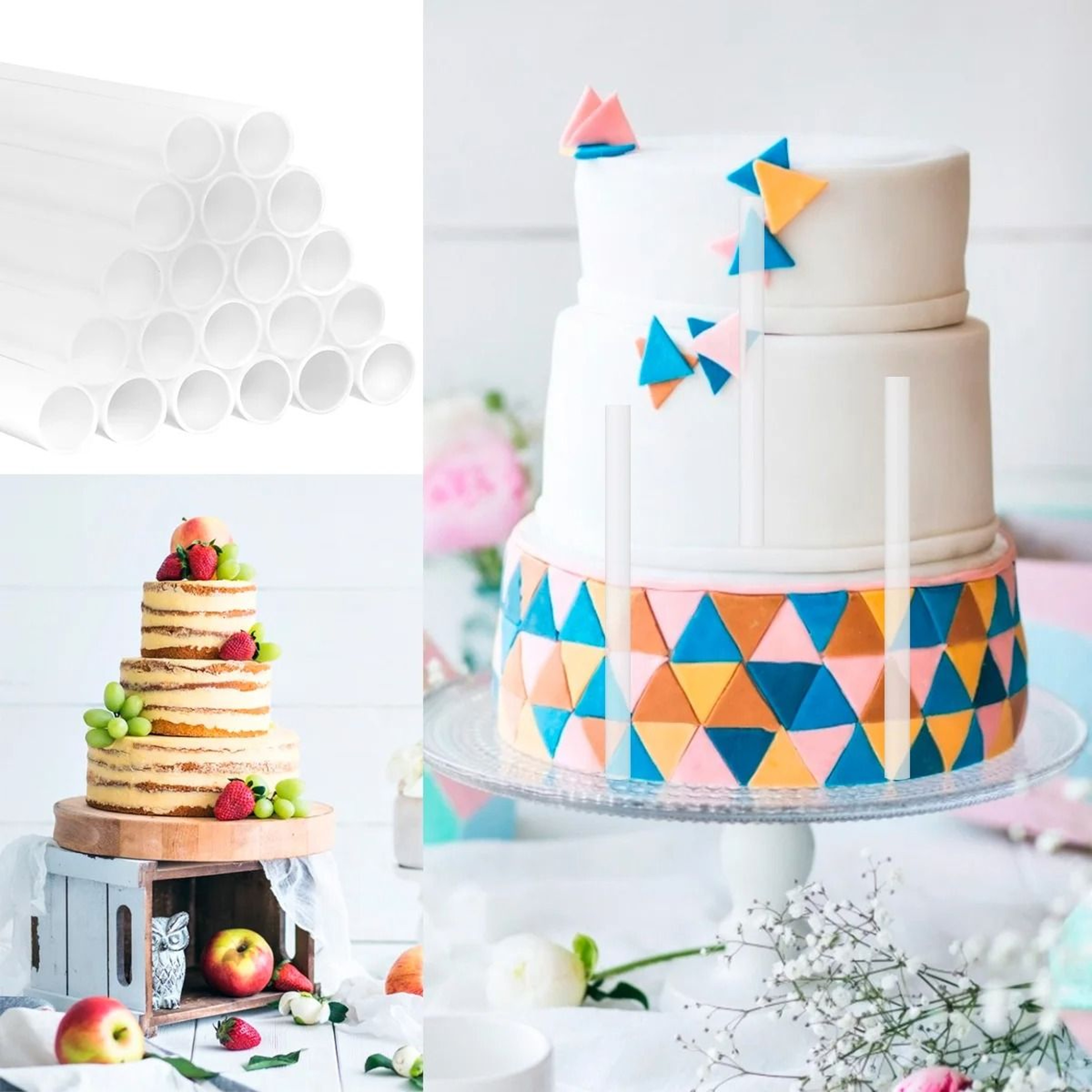 20 Piece Cake Dowel Support Rods 3