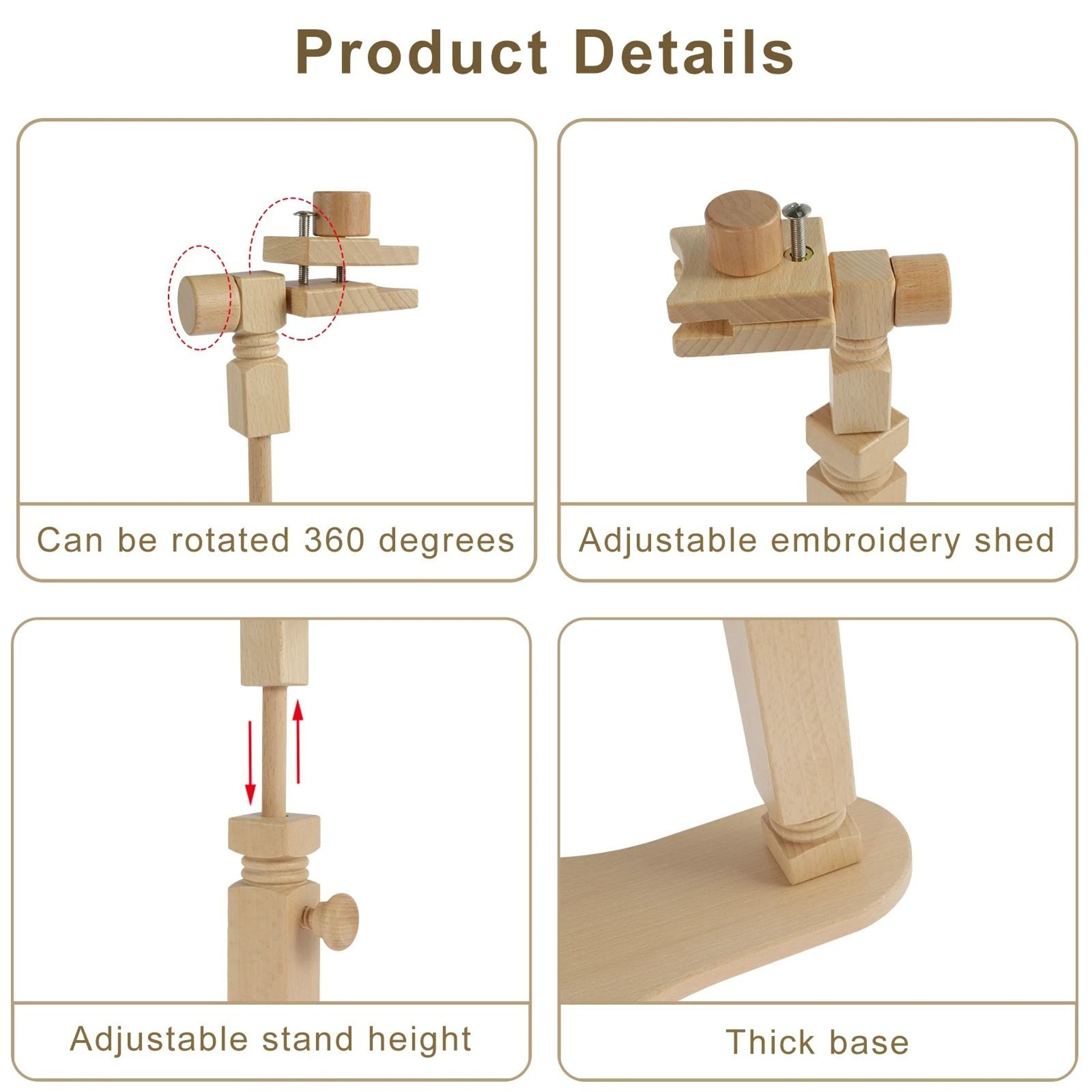 360 Rotating Embroidery Hoop Stand 2