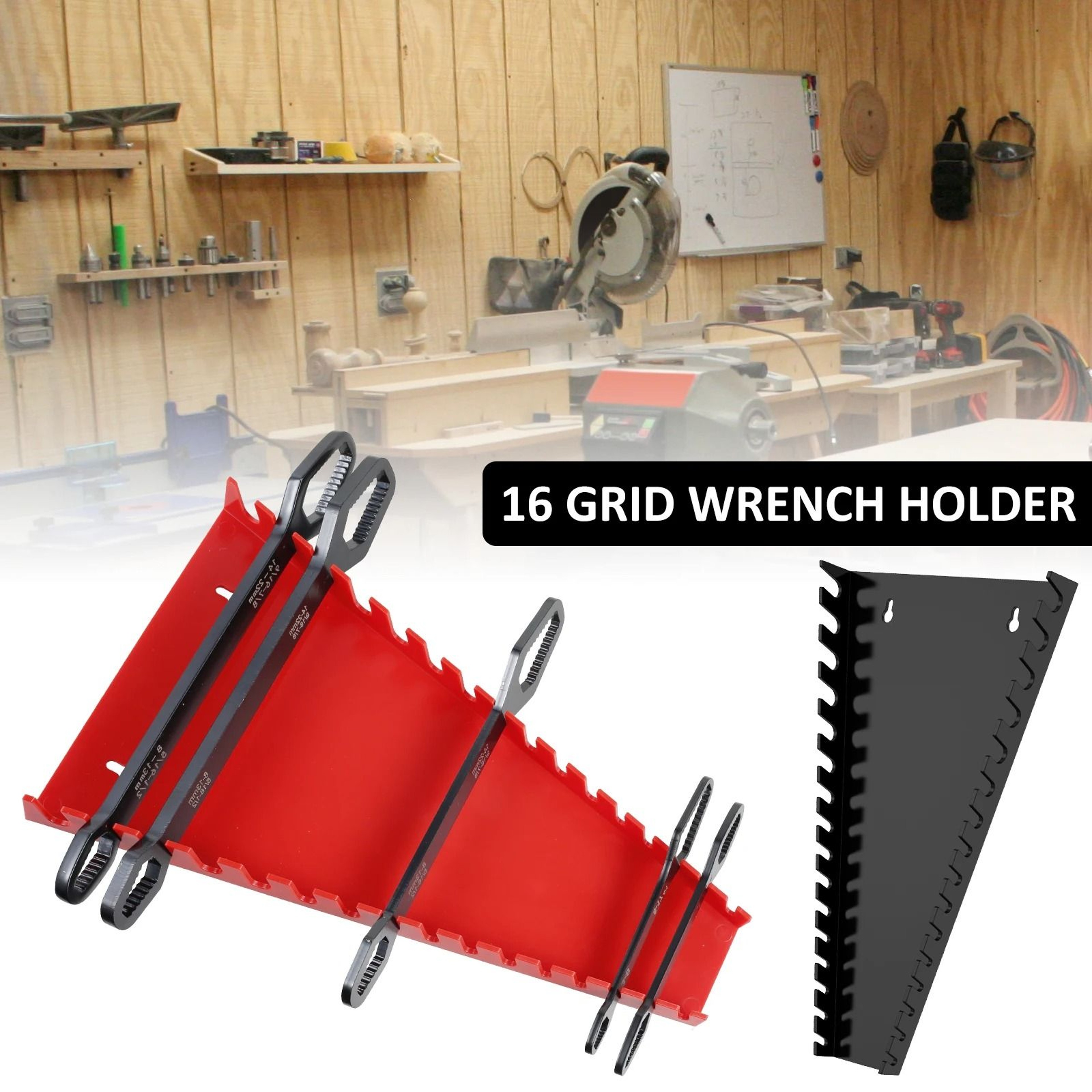 Plastic Wrench Organizer Rack Set 5