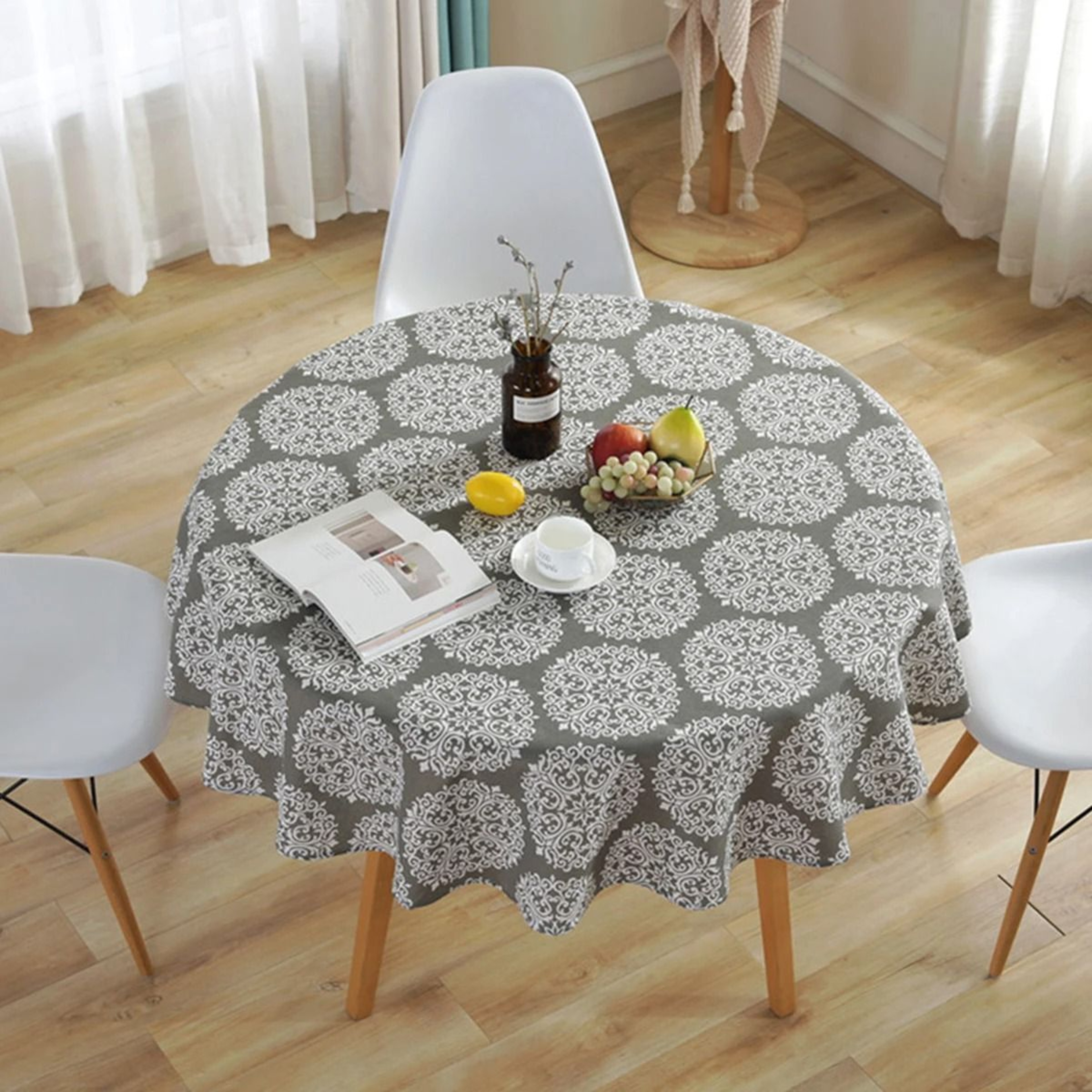 Washable Round Tablecloth 10