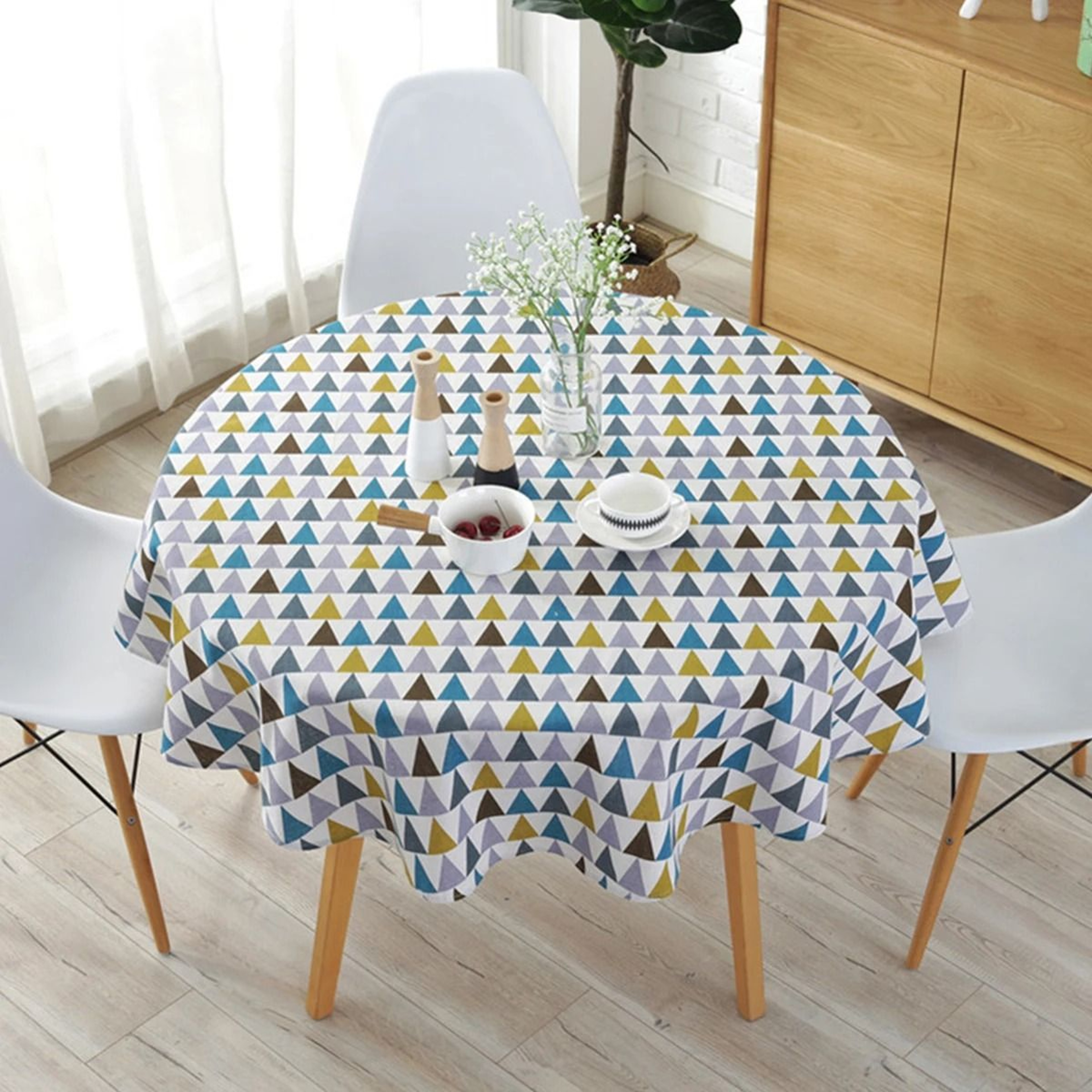 Washable Round Tablecloth 4