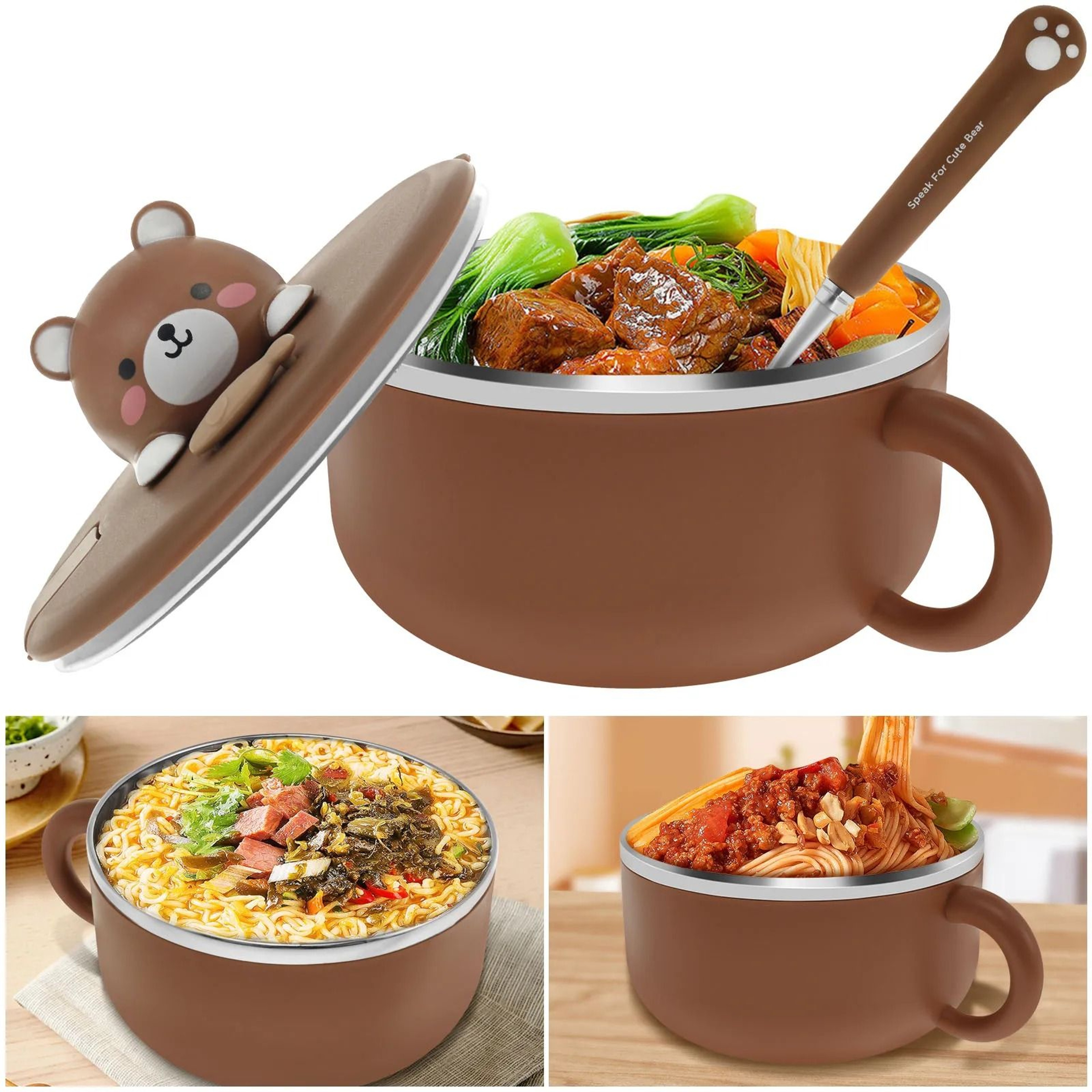 Insulated Ramen Bowl With Lid 0