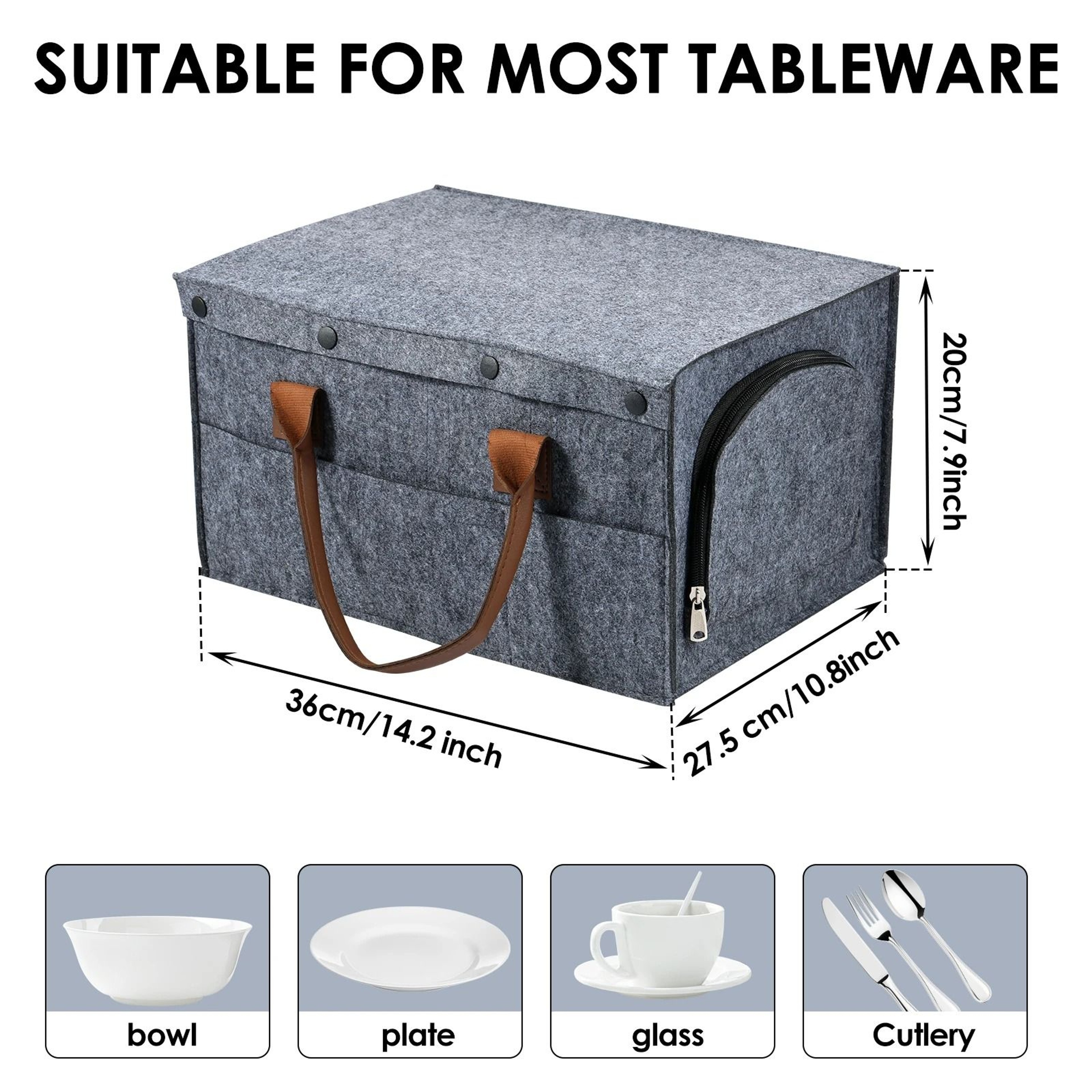 Felt Tableware Storage Bag 5