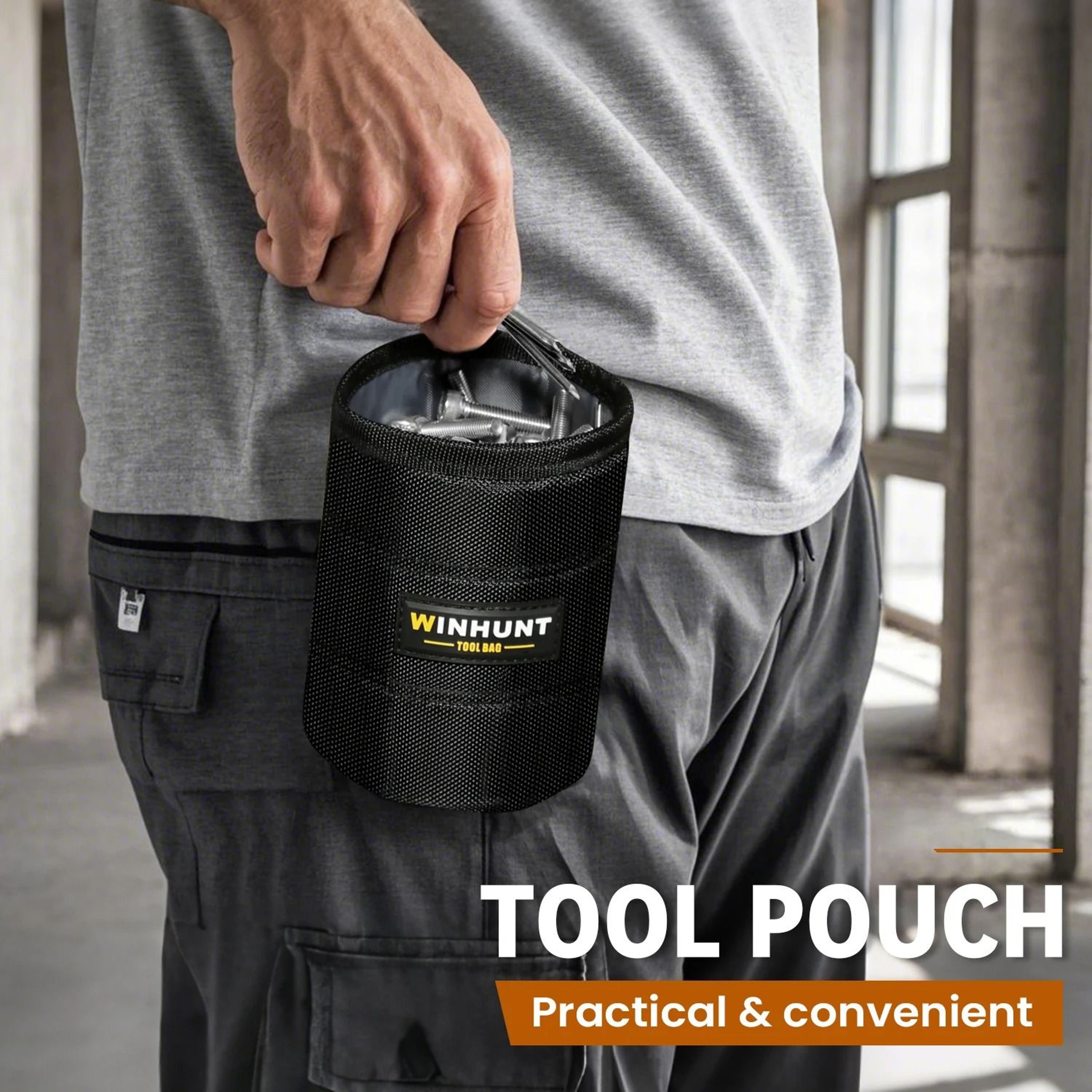 Heavy Duty Tool Belt Pouch With Screw And Nail Organizer 0