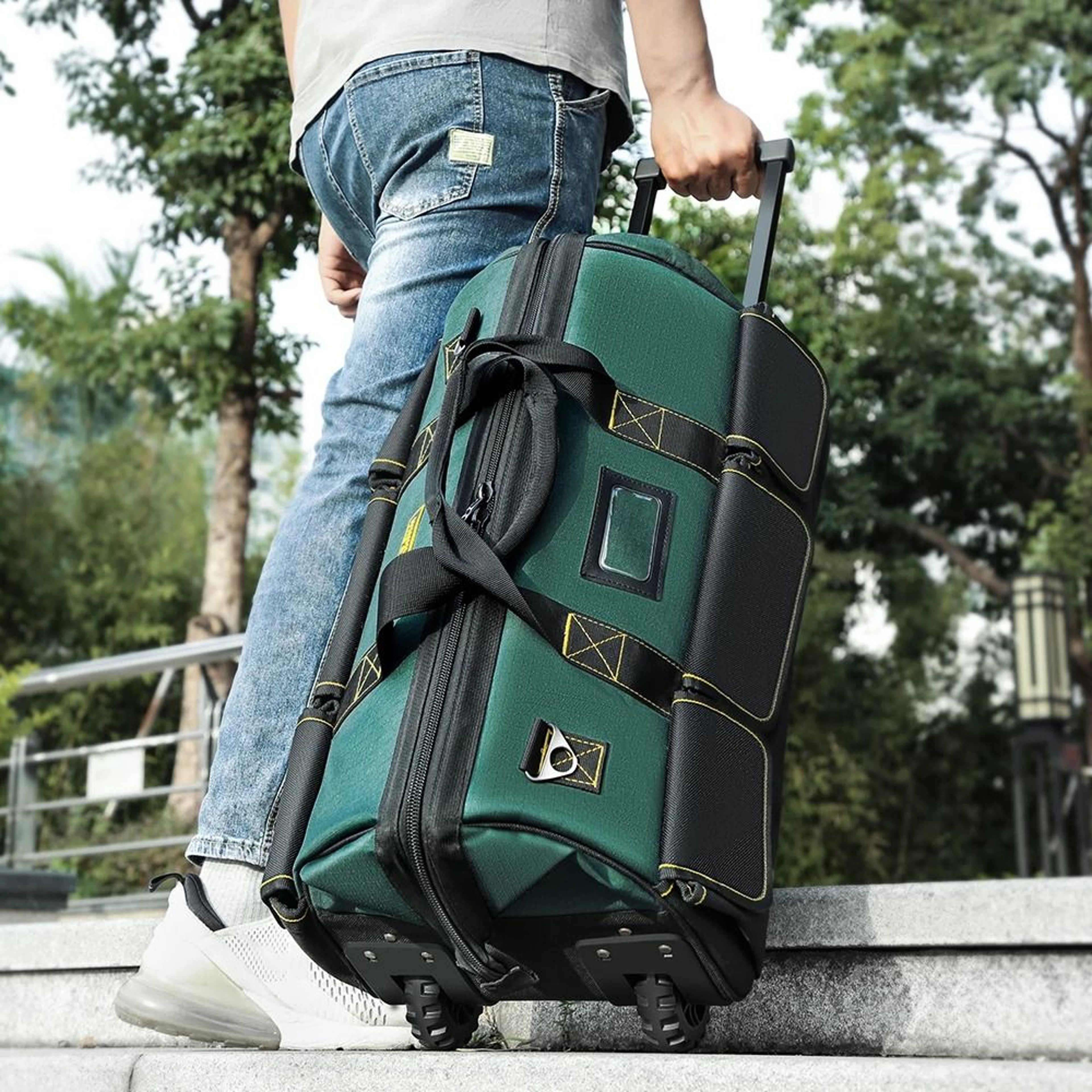 Heavy Duty Rolling Tool Bag With Wheels And Pull Handle 0