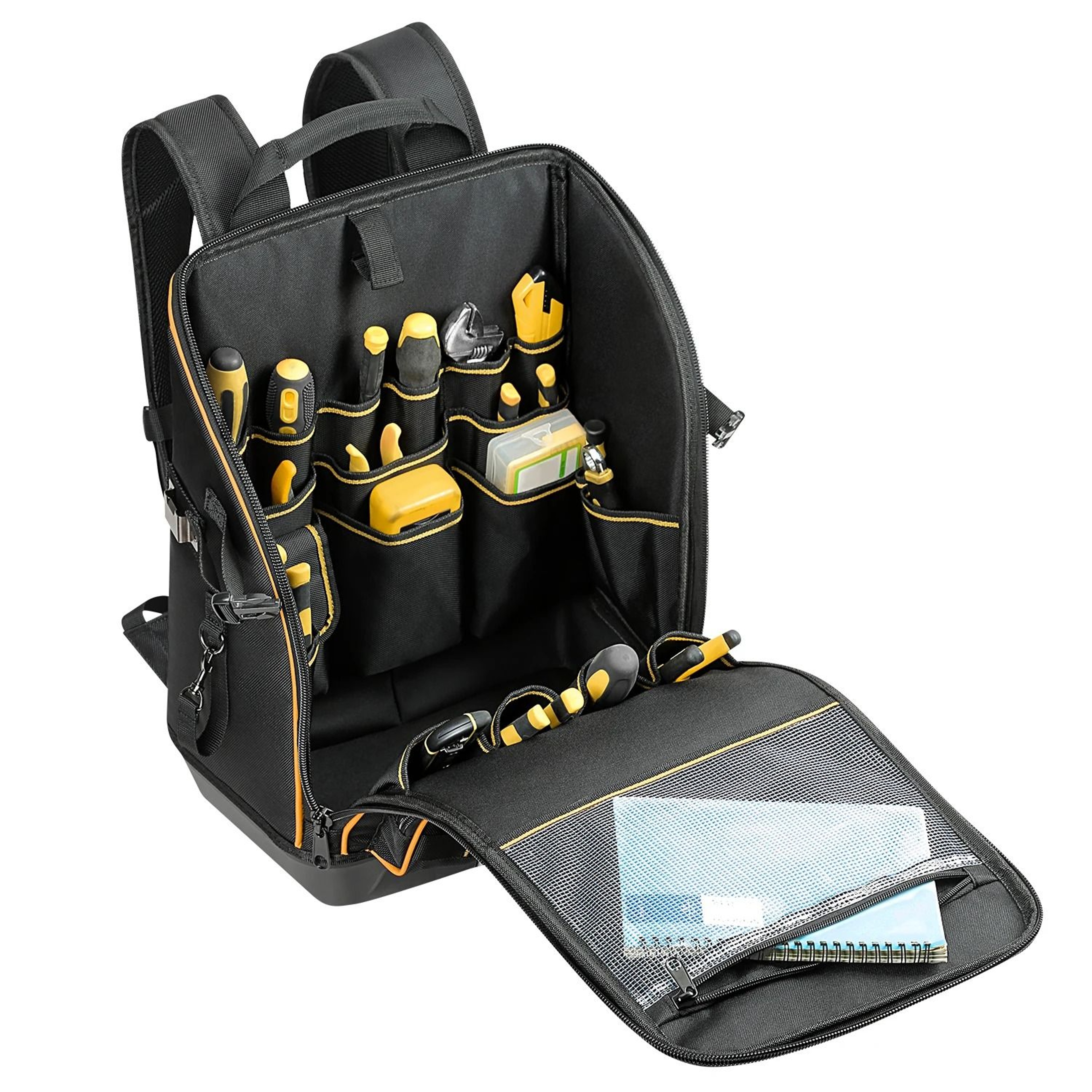 Heavy Duty Tool Backpack With Large Interior And Molded Bottom 4
