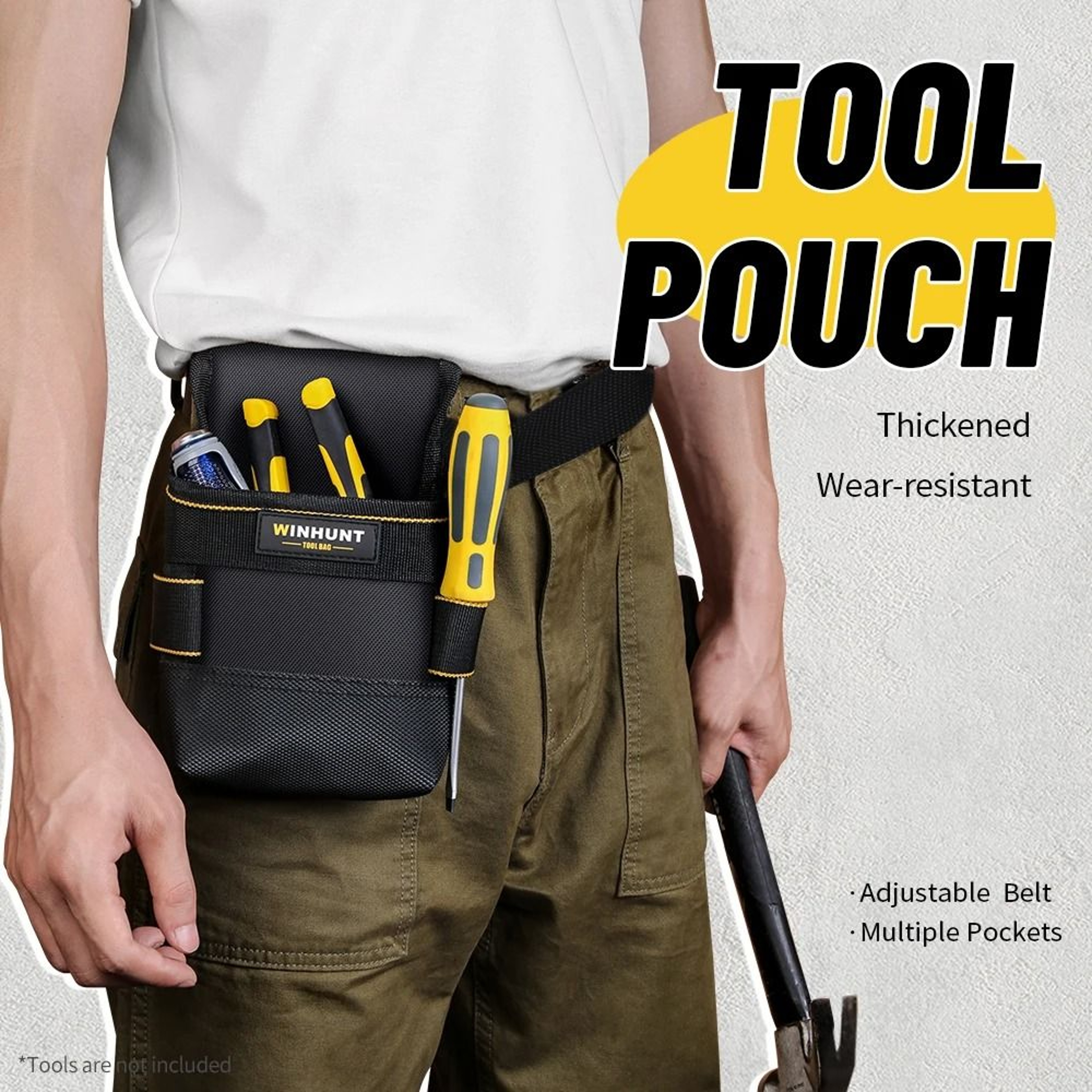 Multifunctional Tool Pouch With Adjustable Belt 0