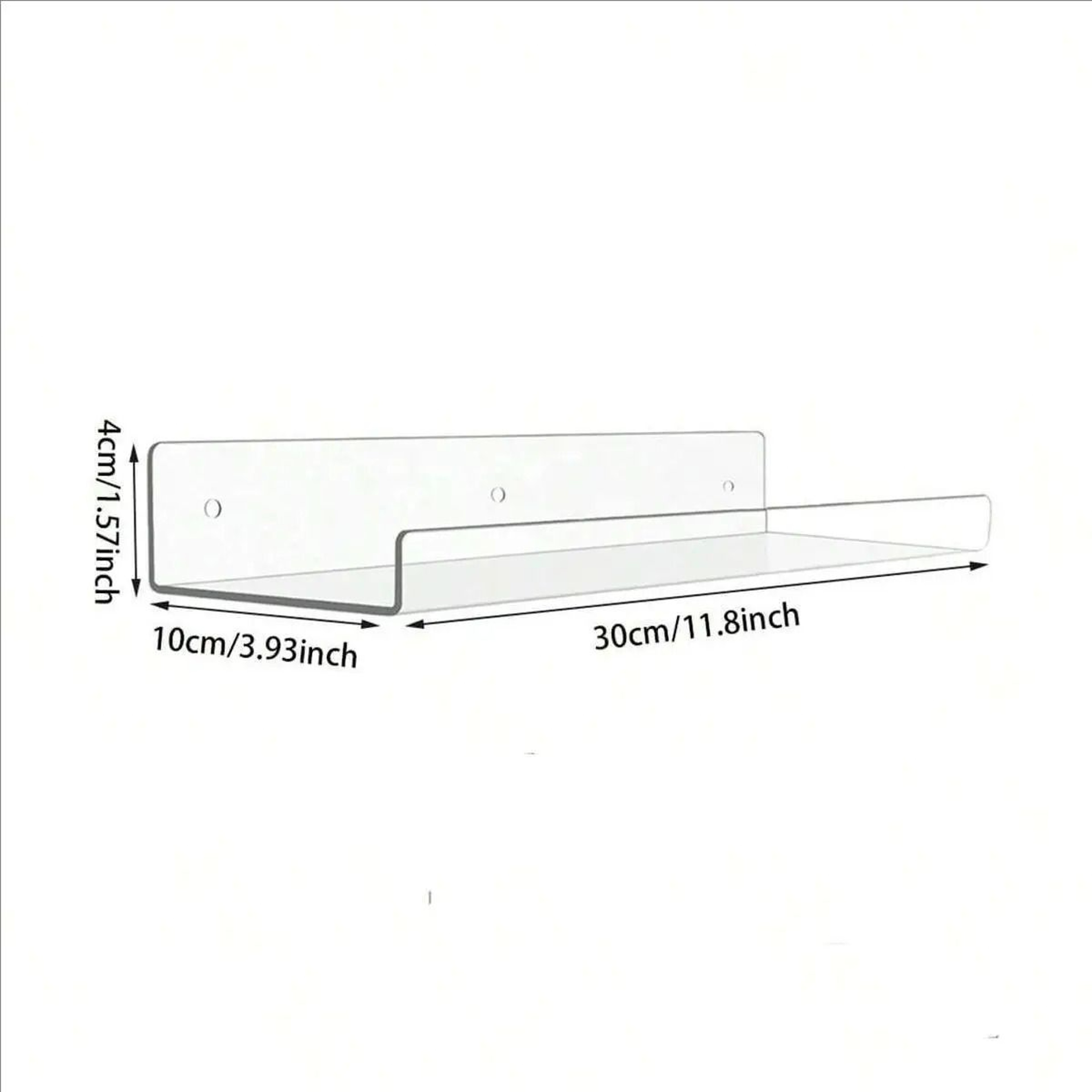 Clear Acrylic Wall Mounted Storage Shelves 4