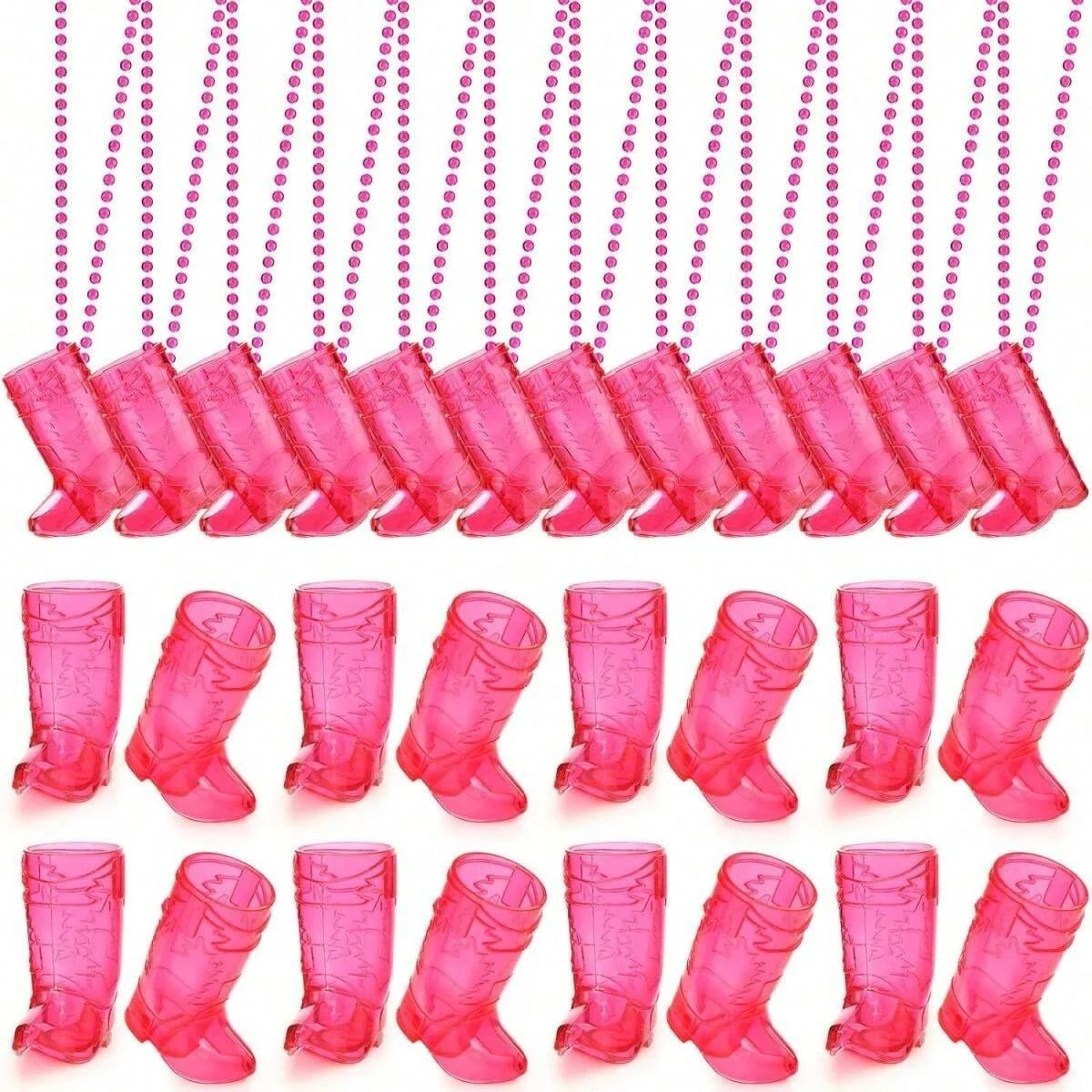 Cowboy Boot Shot Glass Necklace Party Cups 0