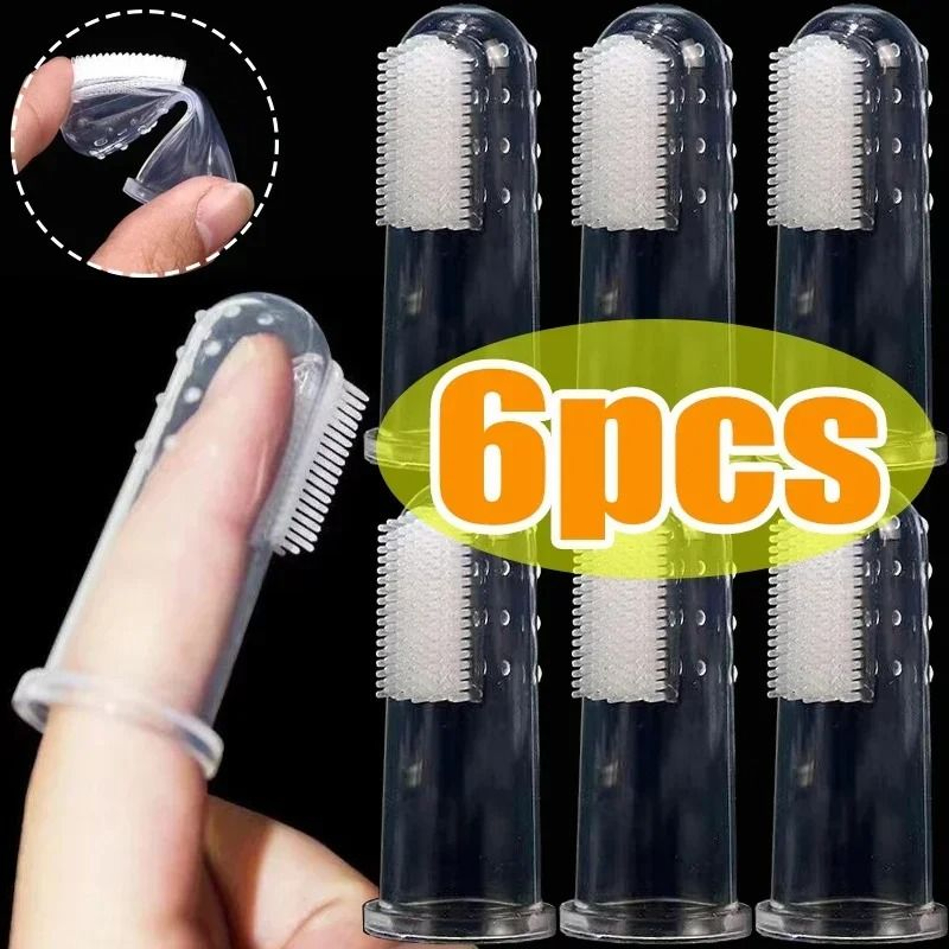 Silicone Pet Finger Toothbrush 0