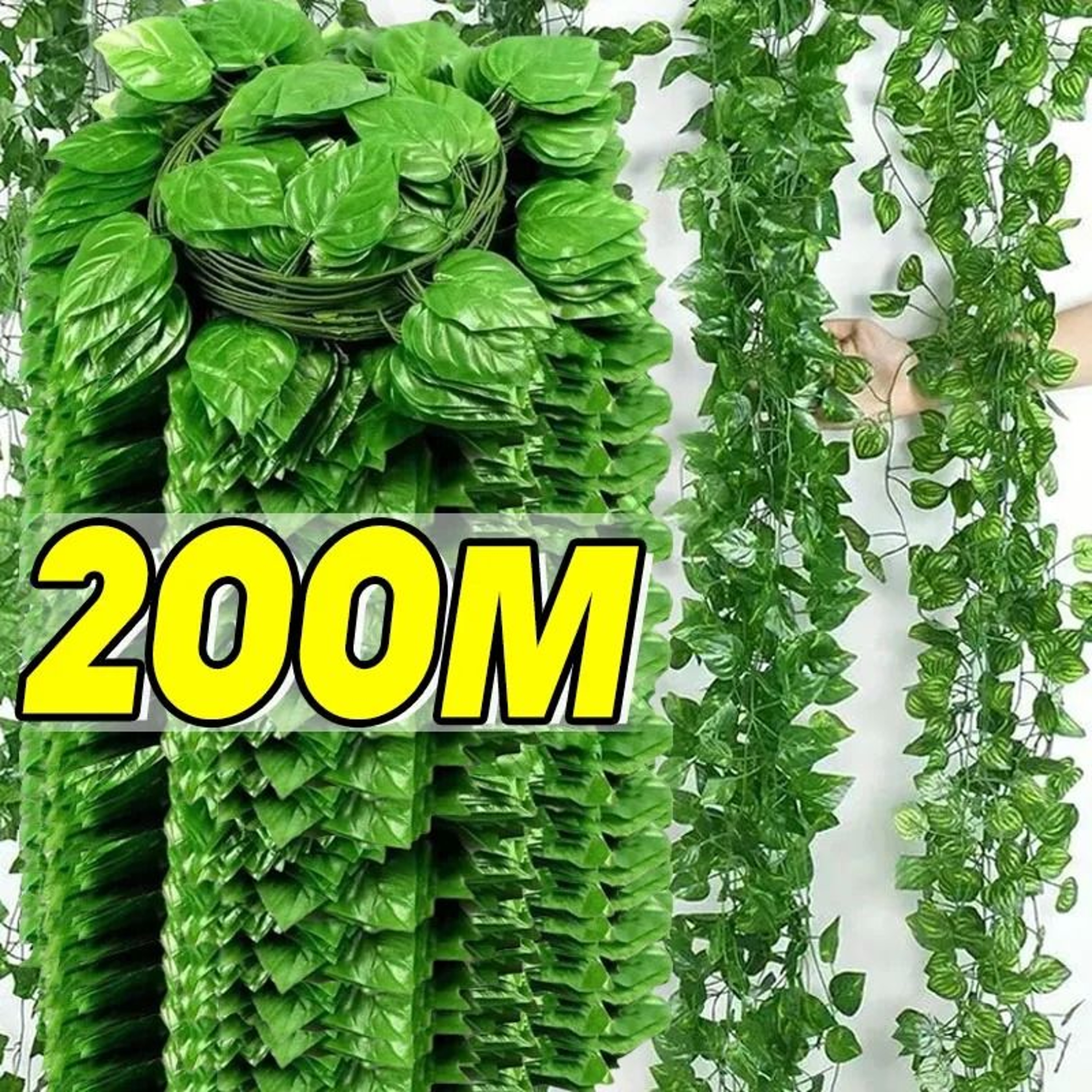 Artificial Green Ivy Leaf Garland 0
