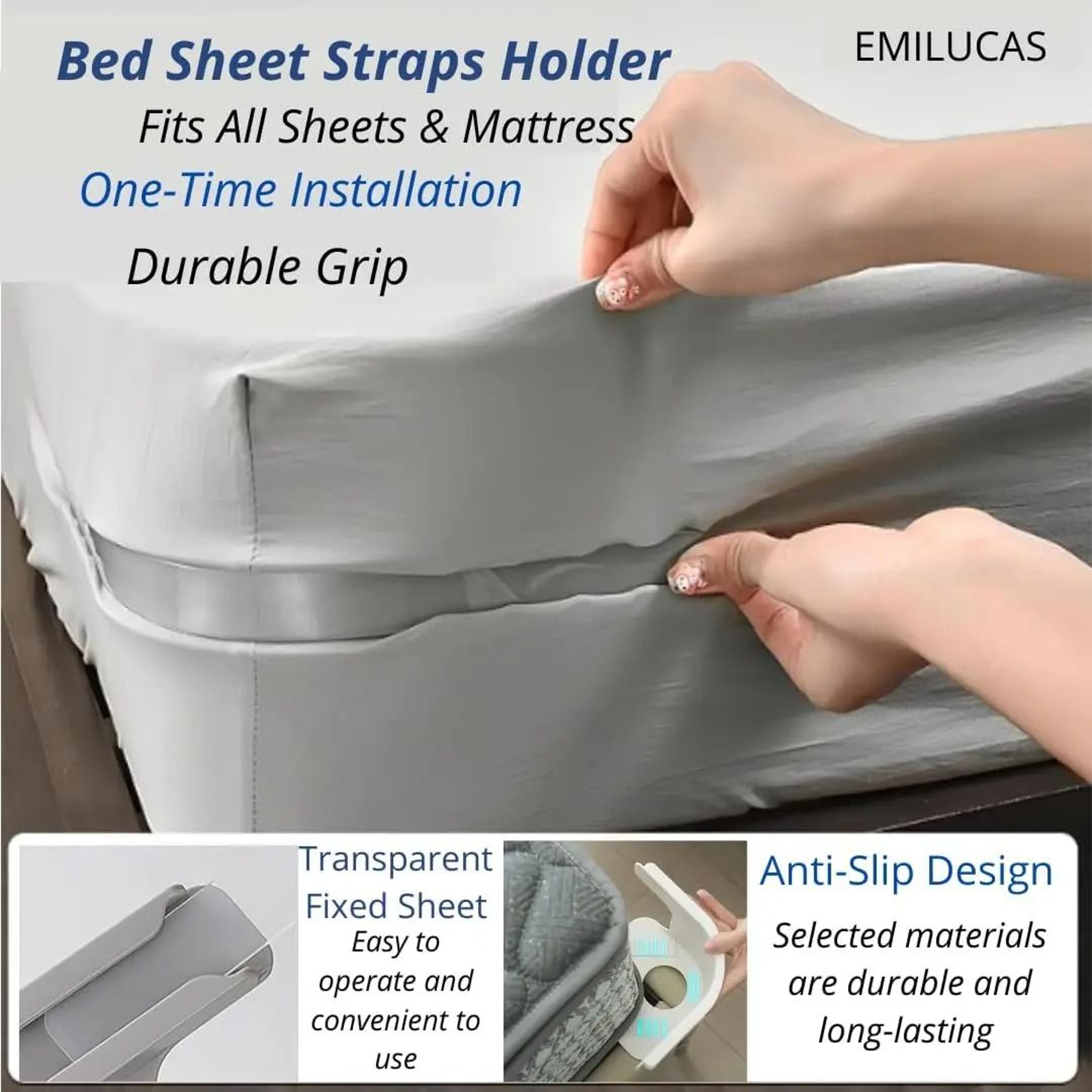 Invisible Bed Sheet Clips 1