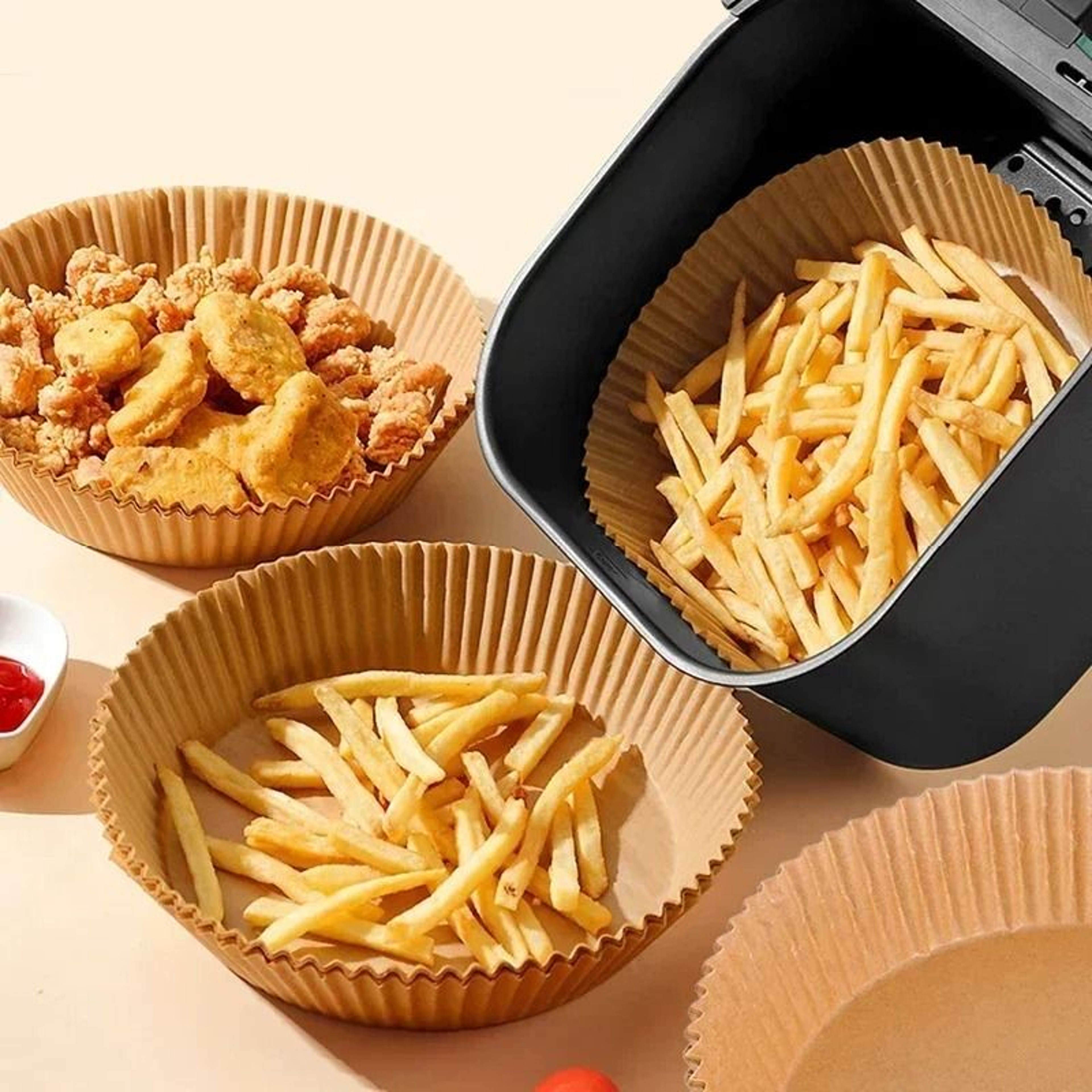 Round Air Fryer Paper Liners 2