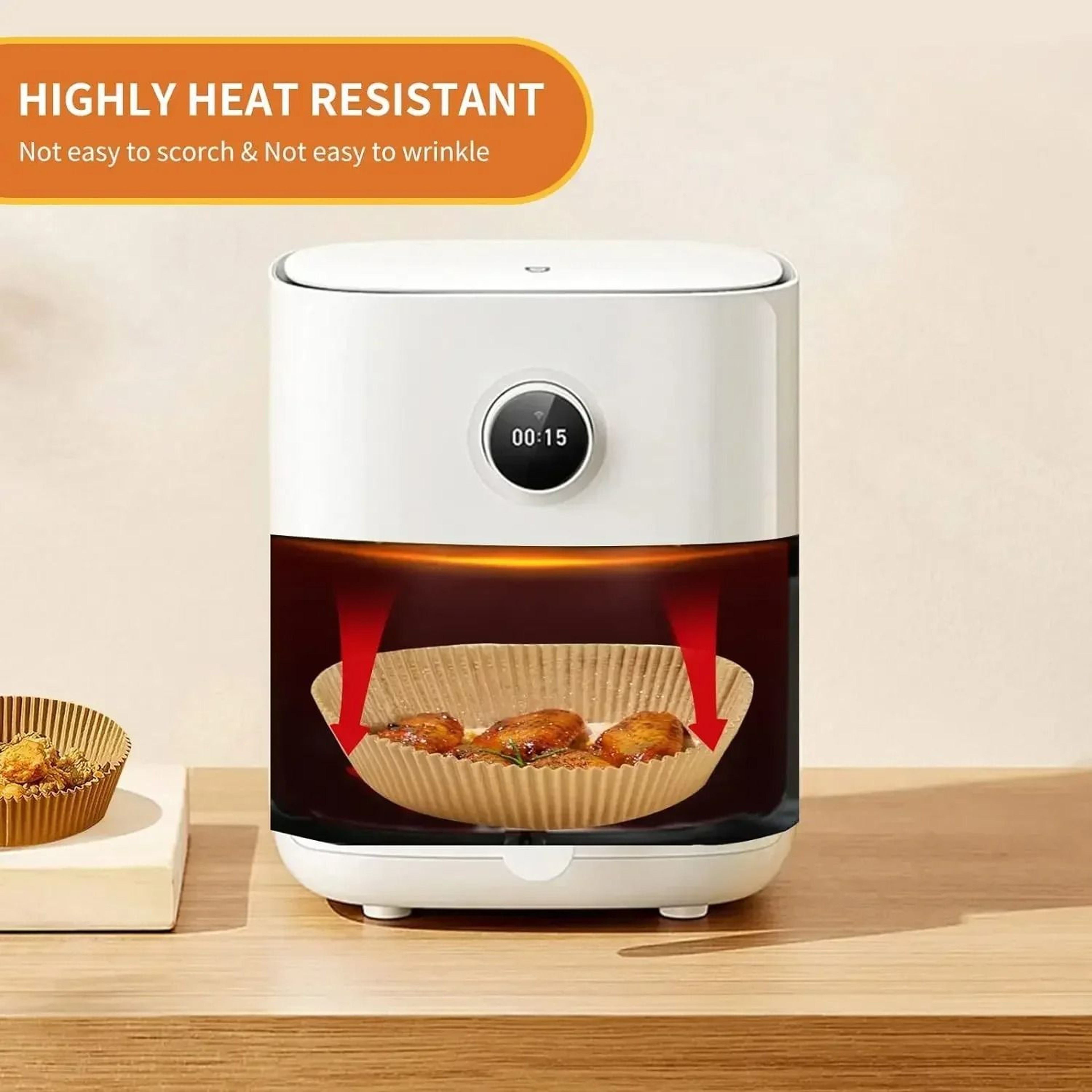 Round Air Fryer Paper Liners 3