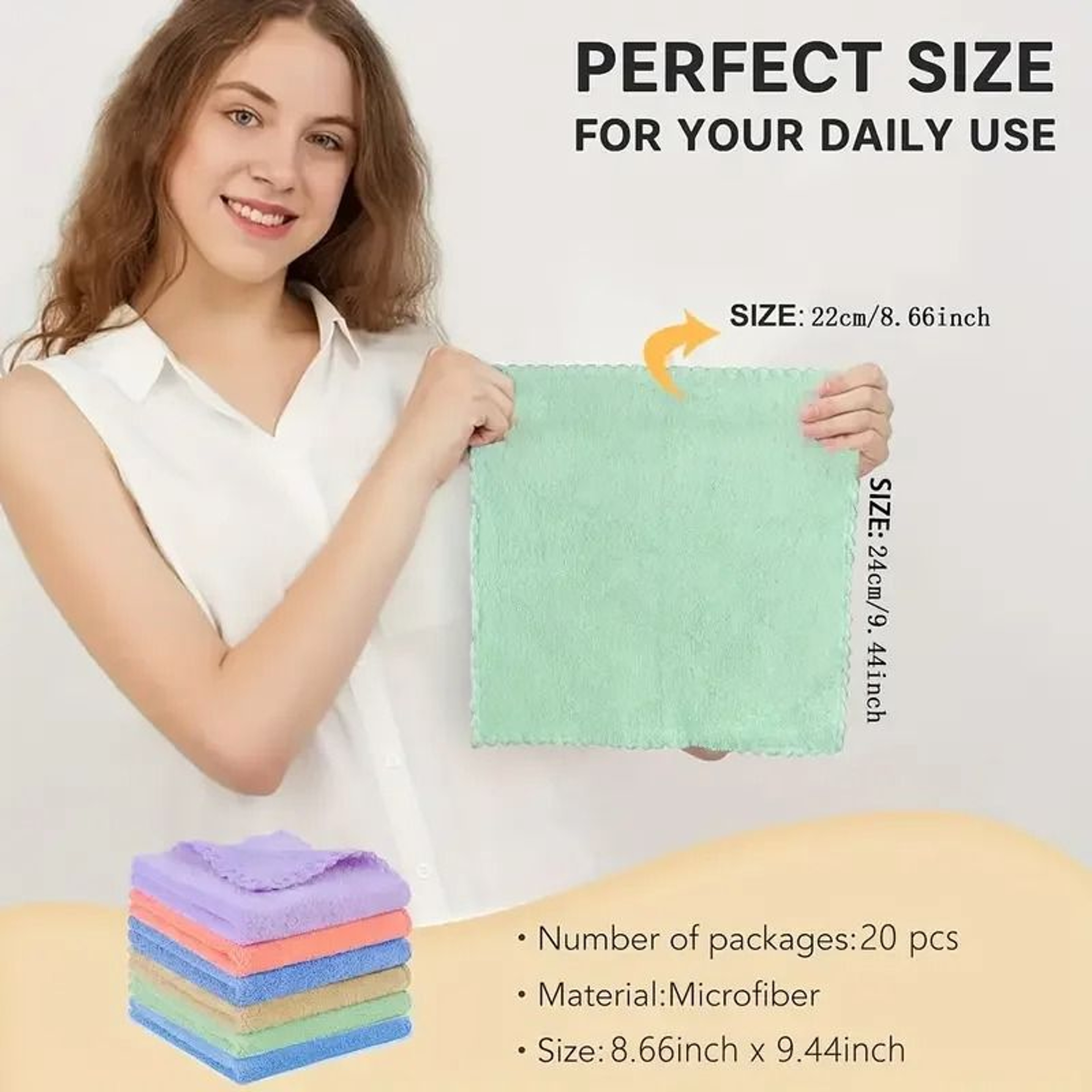 Soft Coral Fleece Hand Towels 1