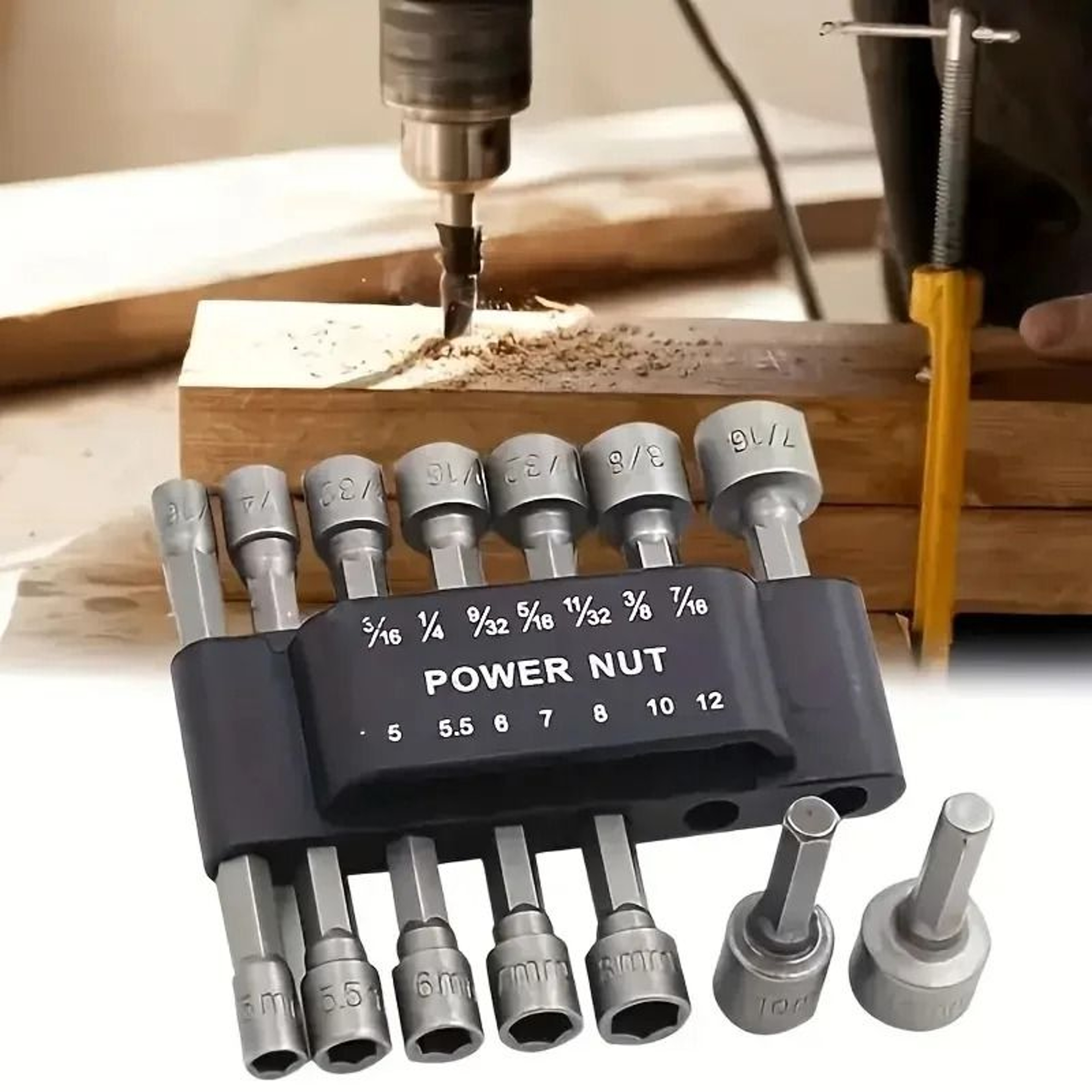 Metric Nut Driver Socket Set 2