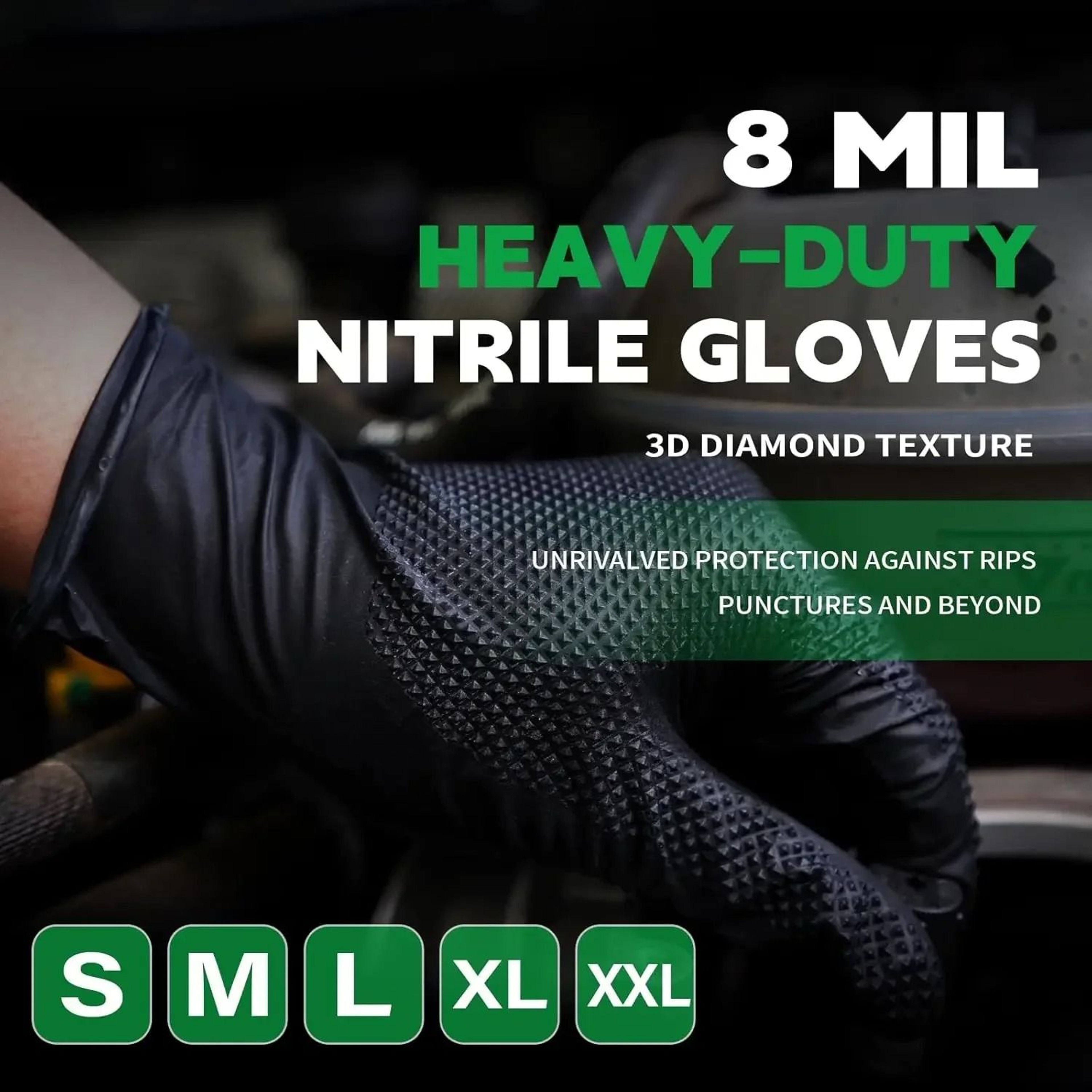 Heavy Duty Disposable Nitrile Gloves 2