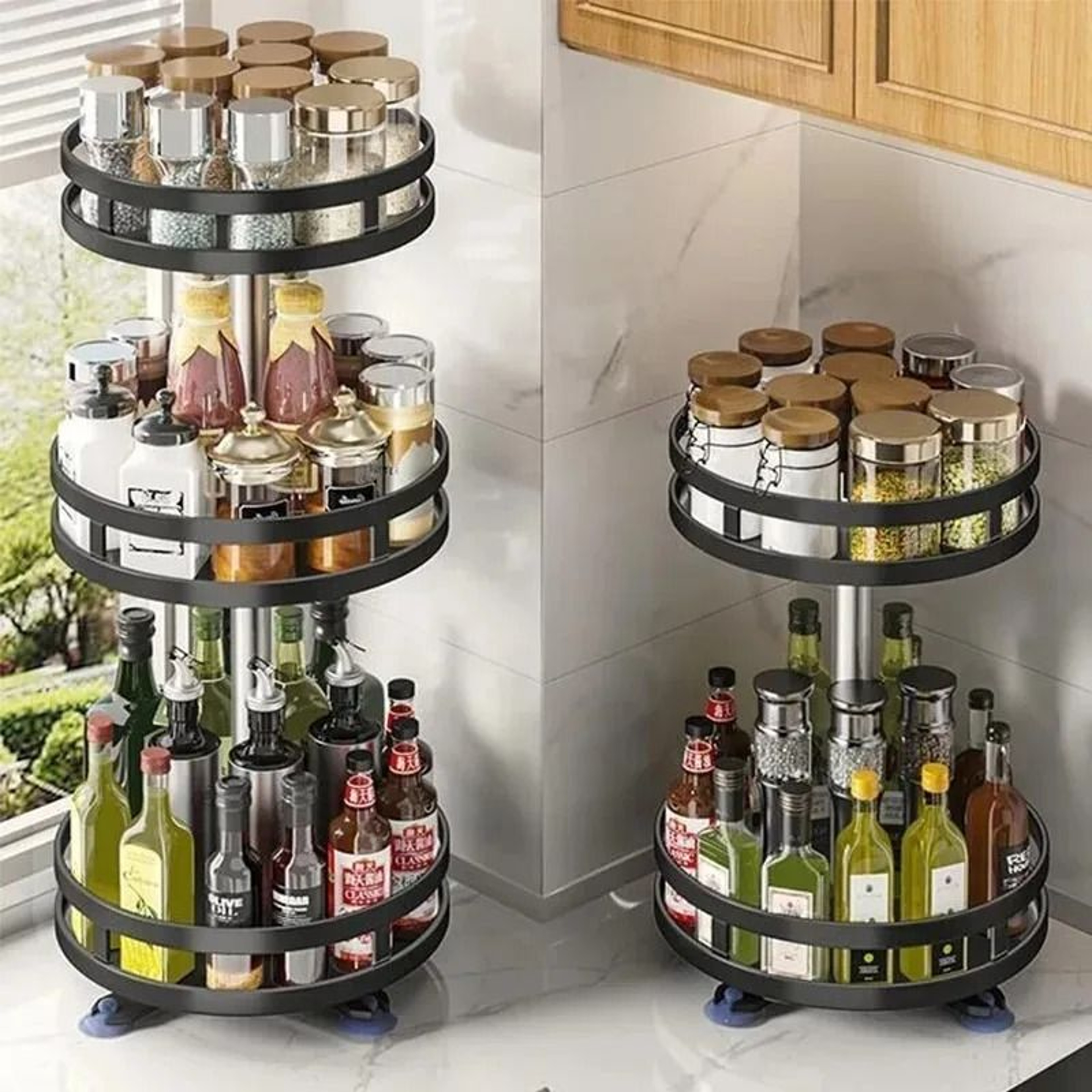 Rotating Spice Rack Organizer 4