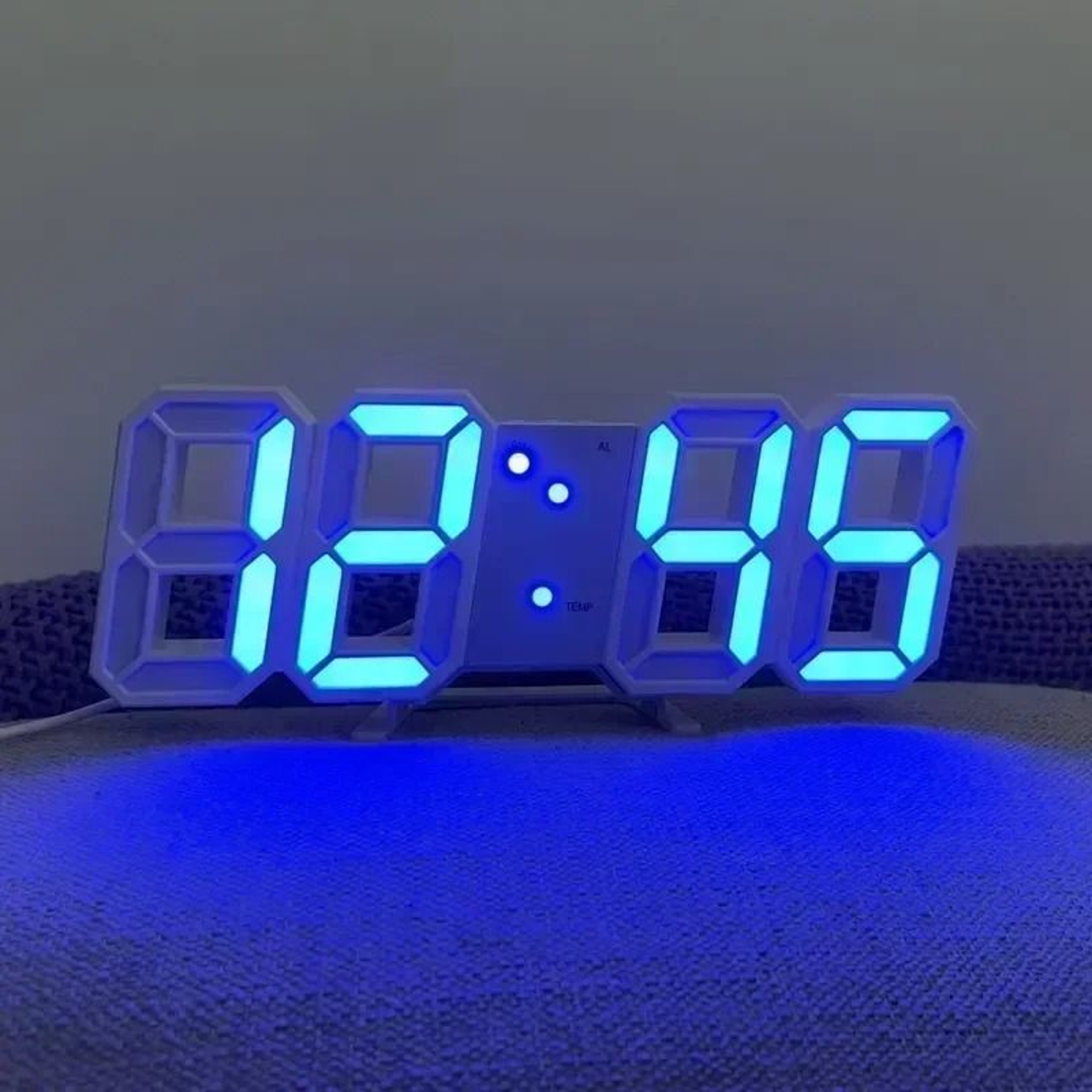 3D LED Digital Wall Clock With Adjustable Brightness Night Mode 1