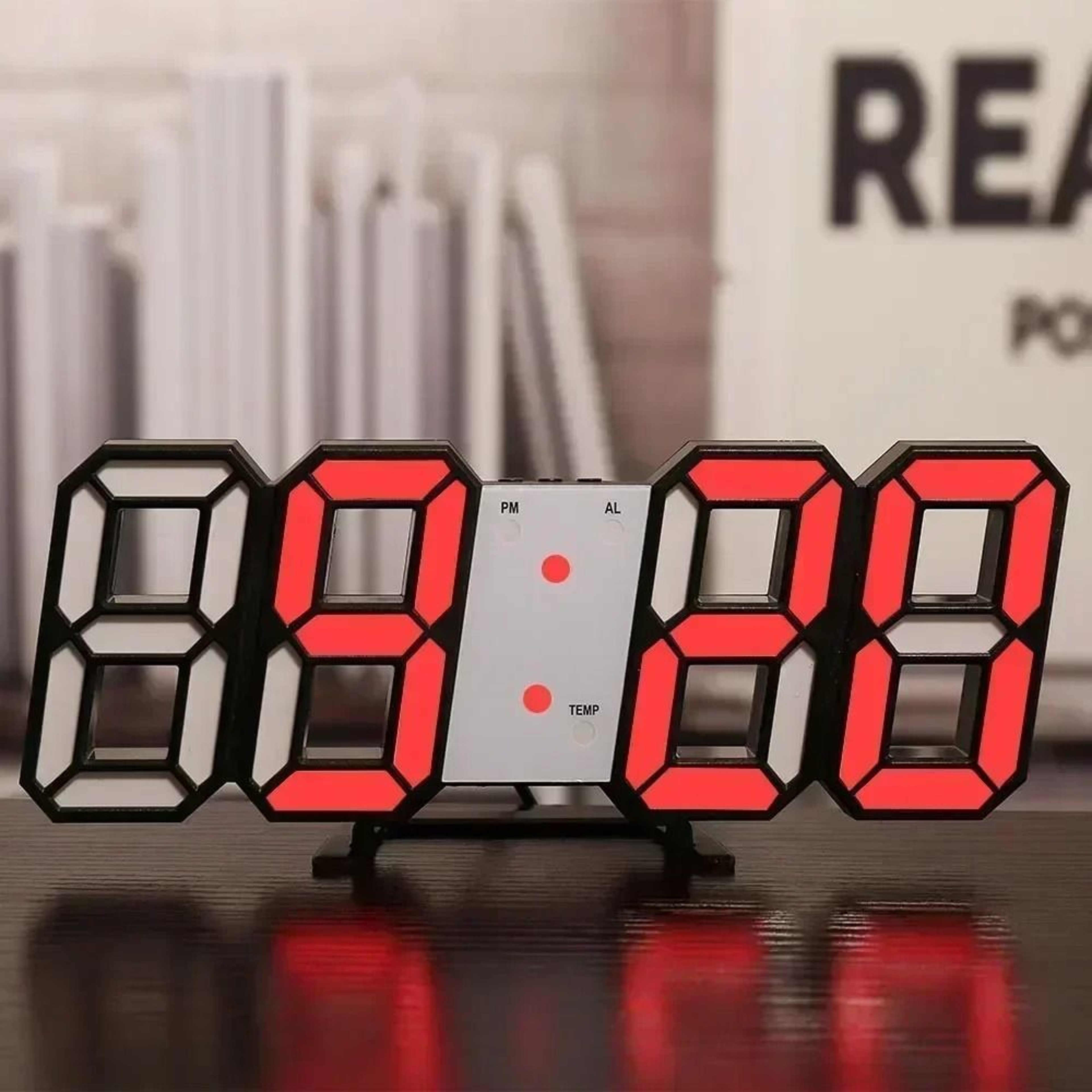 3D LED Digital Wall Clock With Adjustable Brightness Night Mode 14