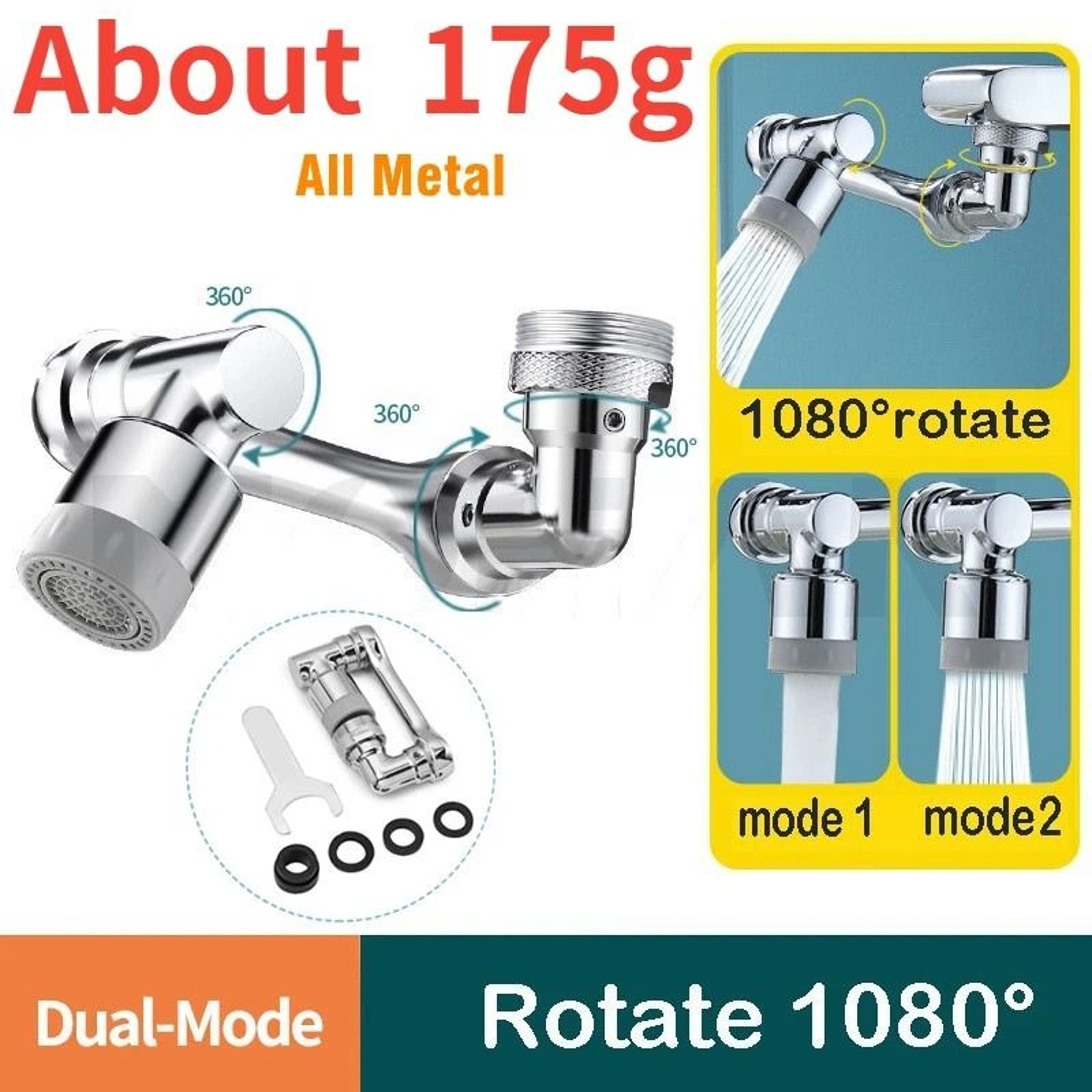 Rotating Faucet Sprayer Head 7