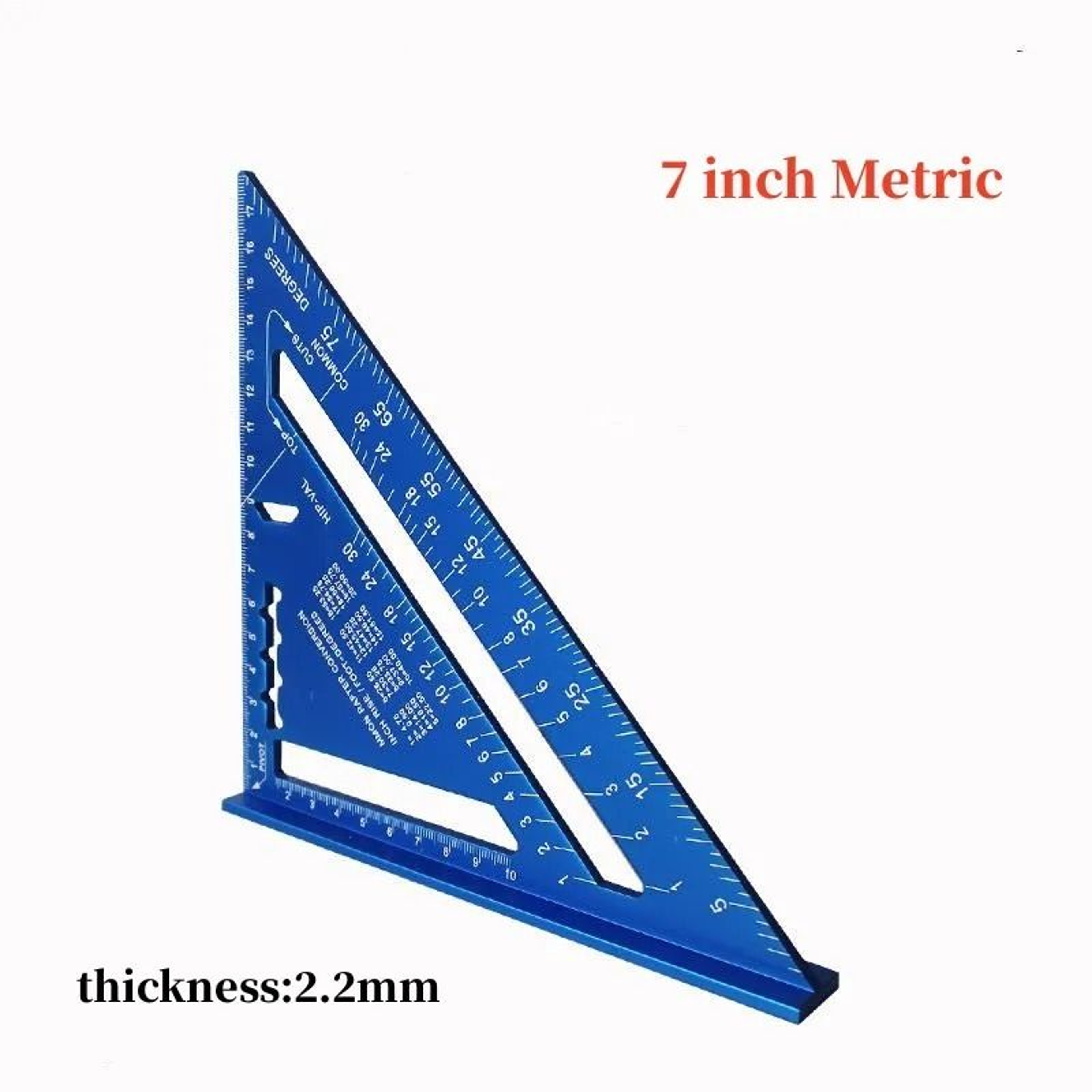 Aluminum Triangle Ruler For Carpenter Woodworking Measuring Layout 9
