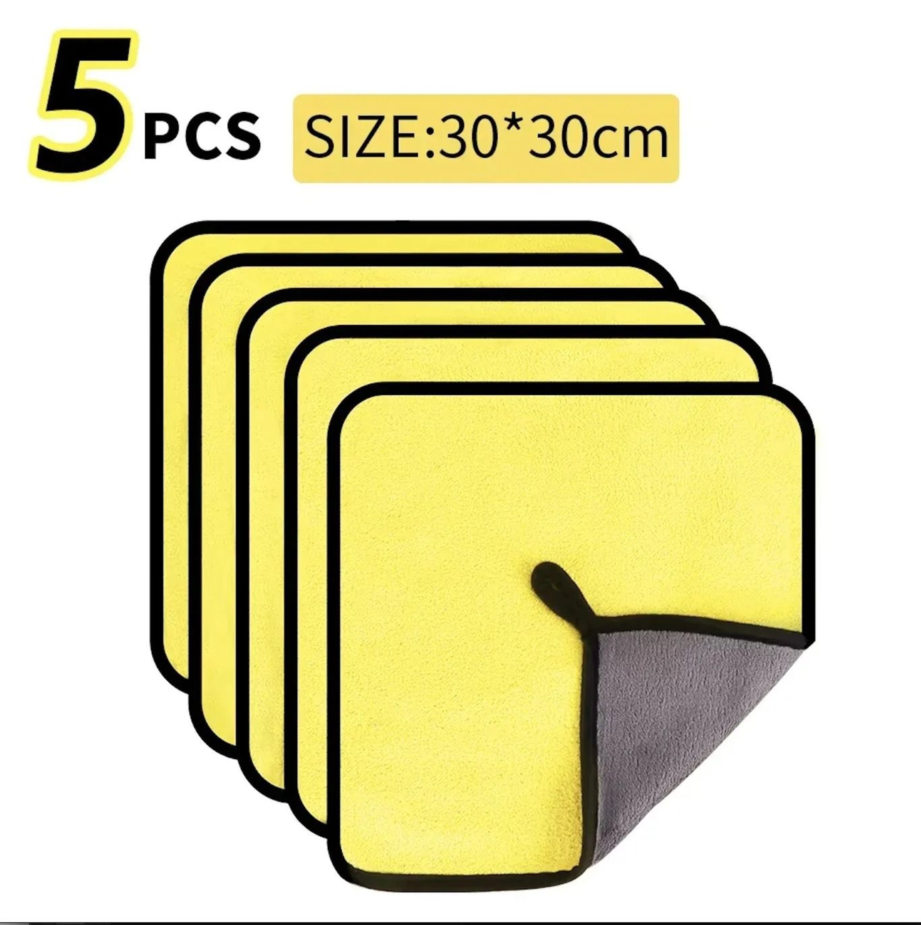 Microfiber Car Wash Towels Multipurpose Cleaning Cloth Set 2