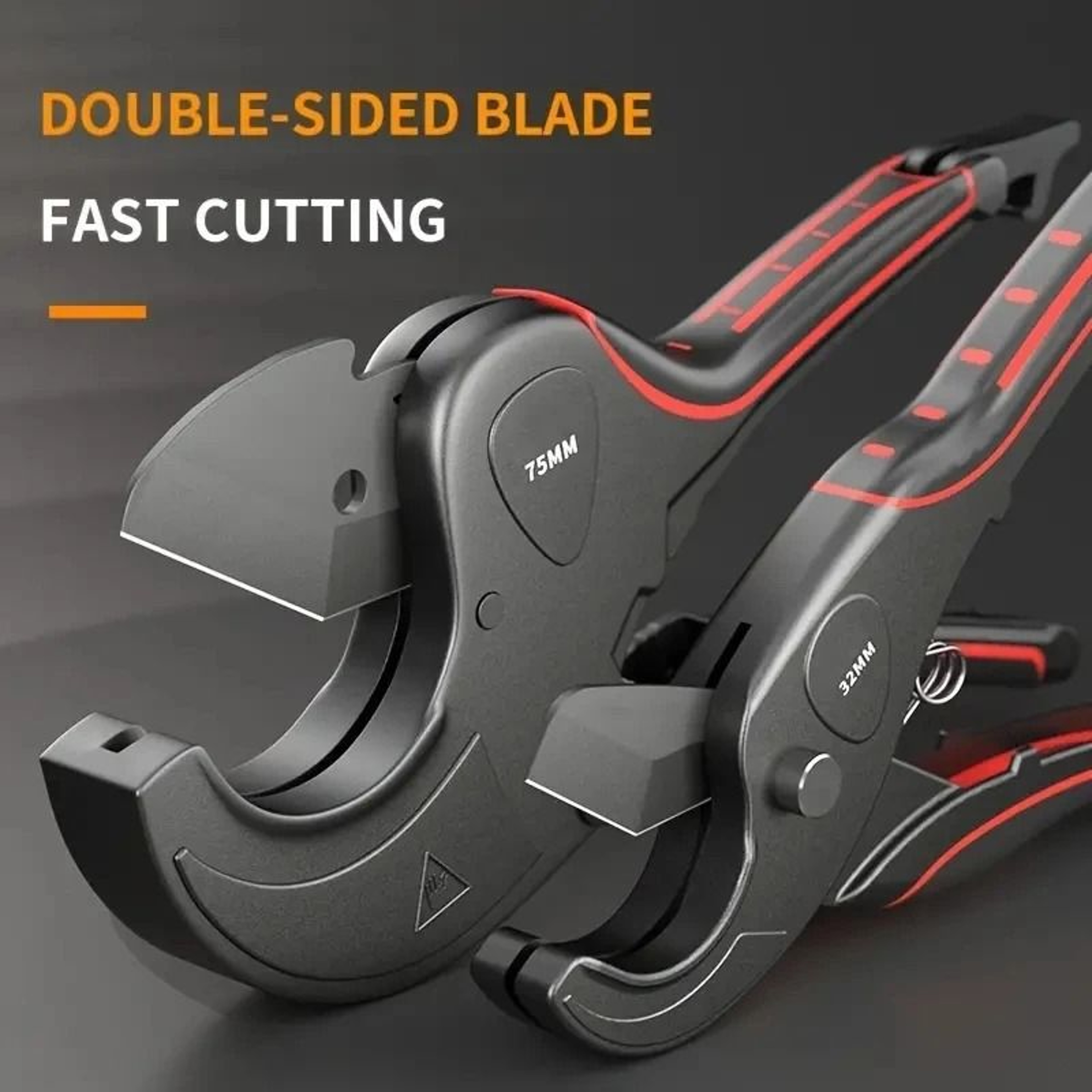 Heavy Duty PVC Pipe Cutter With SK5 Steel Blade Aluminum Alloy Tube Cutting Tool 2