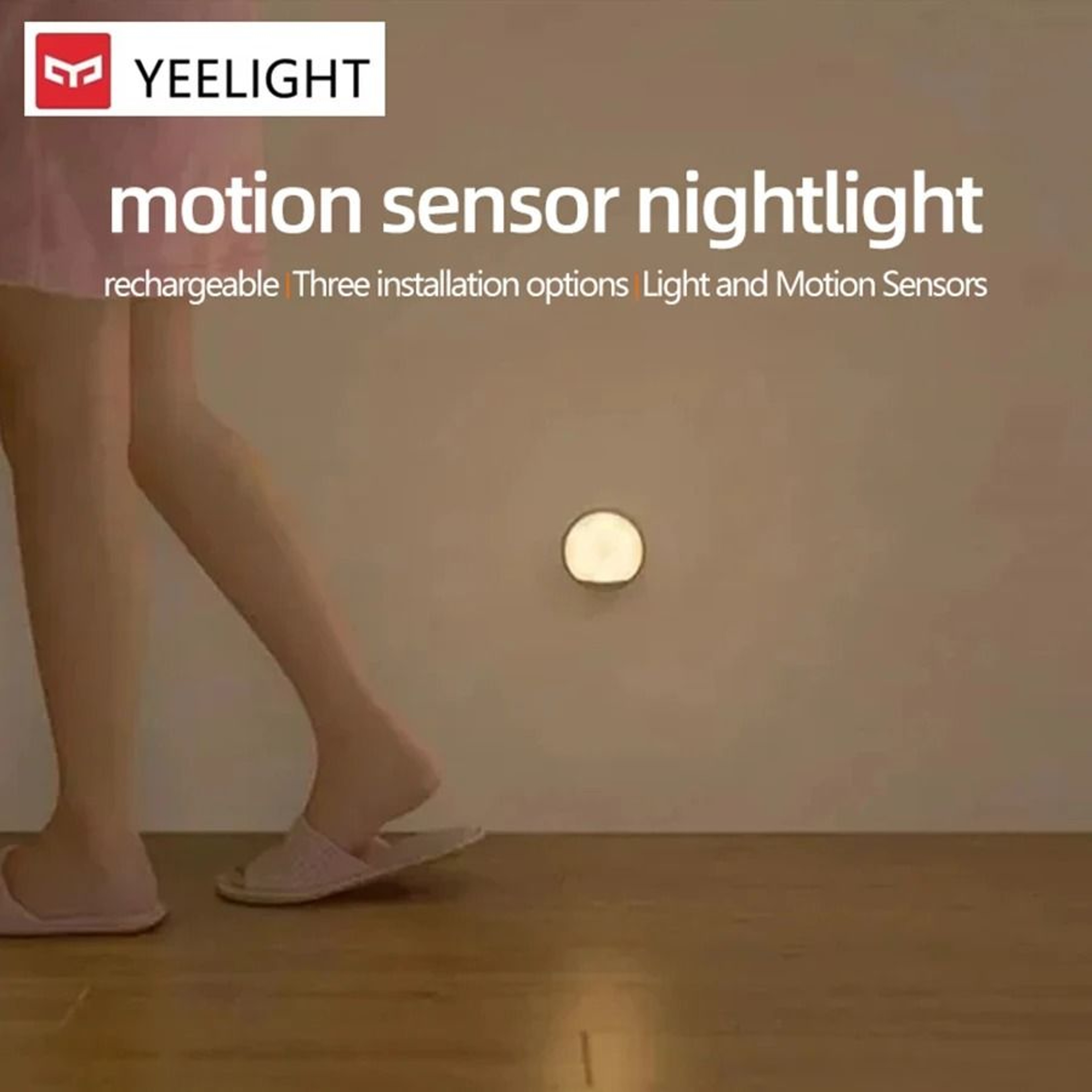 Rechargeable Motion Sensor Night Light With Remote Control For Cabinets And Hallways 1
