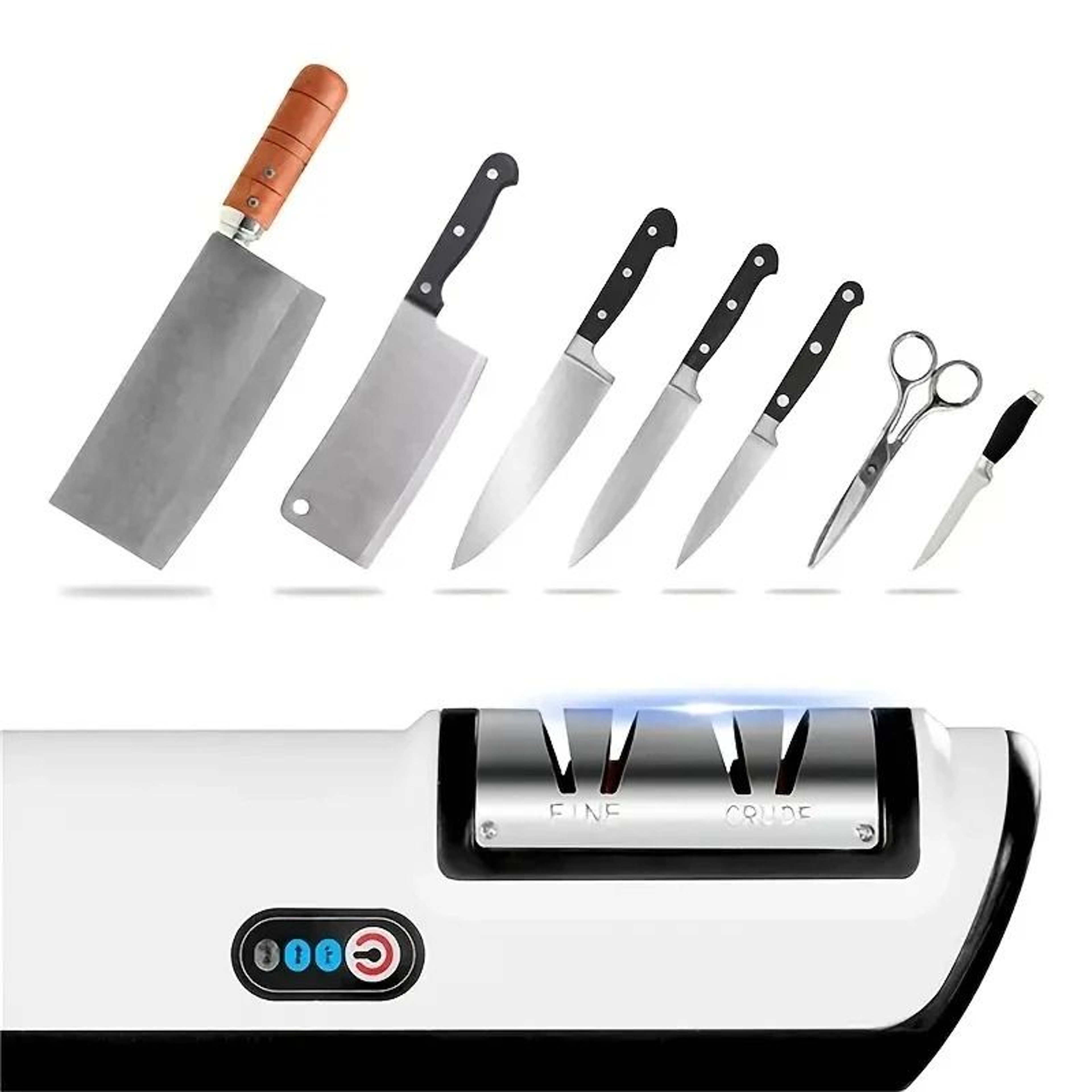 Professional Electric Knife Sharpener Automatic 4 Stage Kitchen Knife Sharpening System 3
