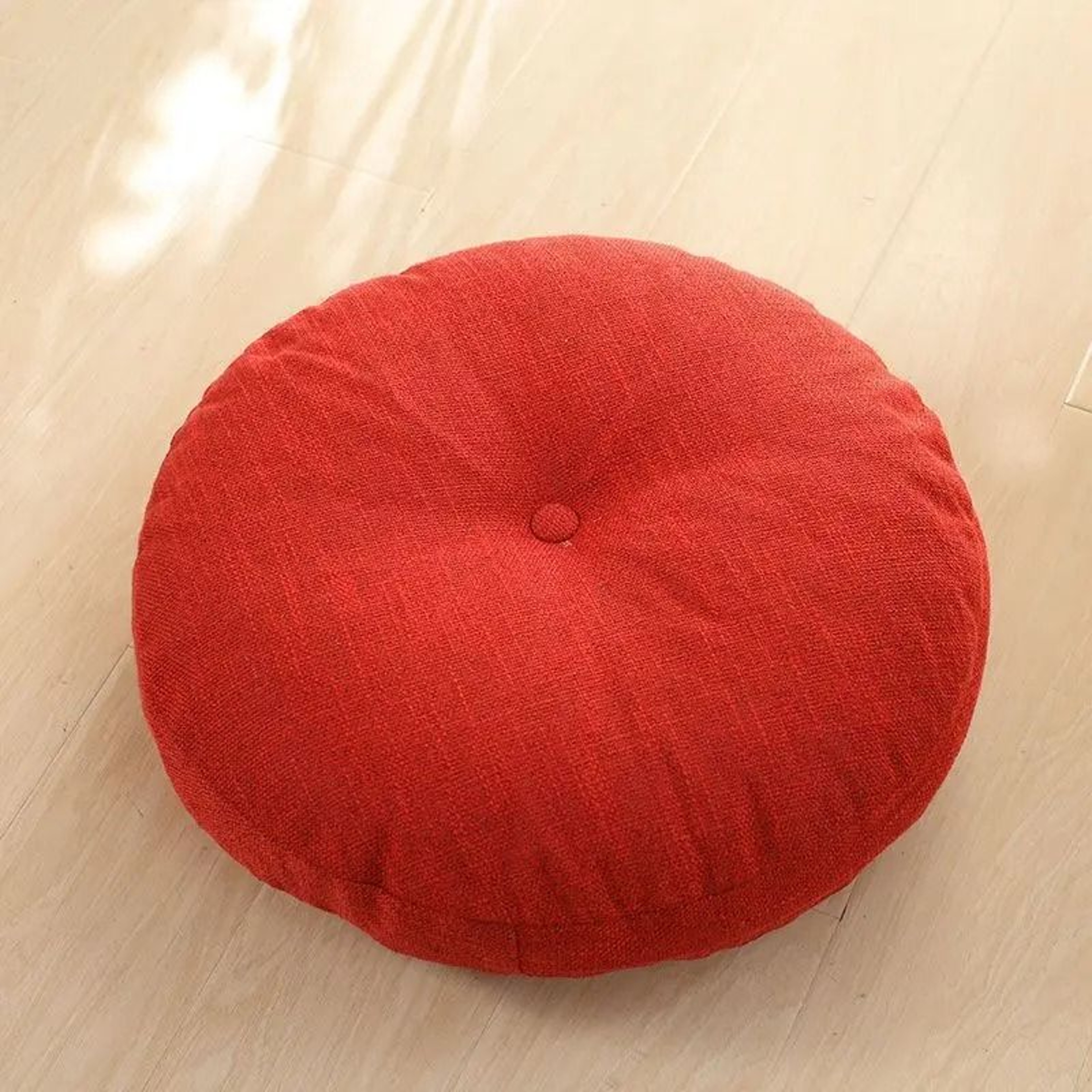 Round Chenille Floor Pillow For Meditation Living Room Balcony And Extra Seating 7