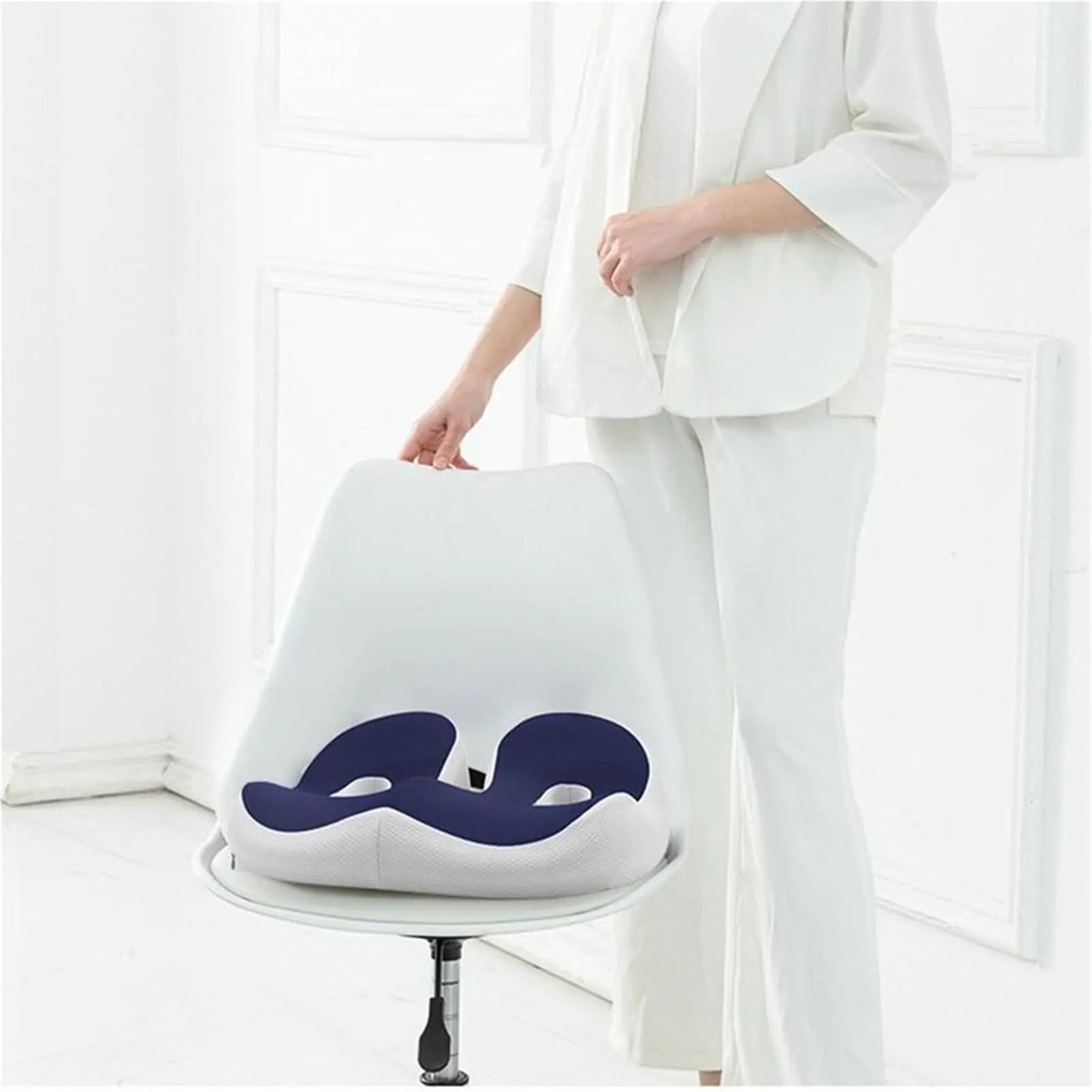 Orthopedic Memory Foam Seat Cushion For Tailbone Back And Sciatic Comfort Support 1