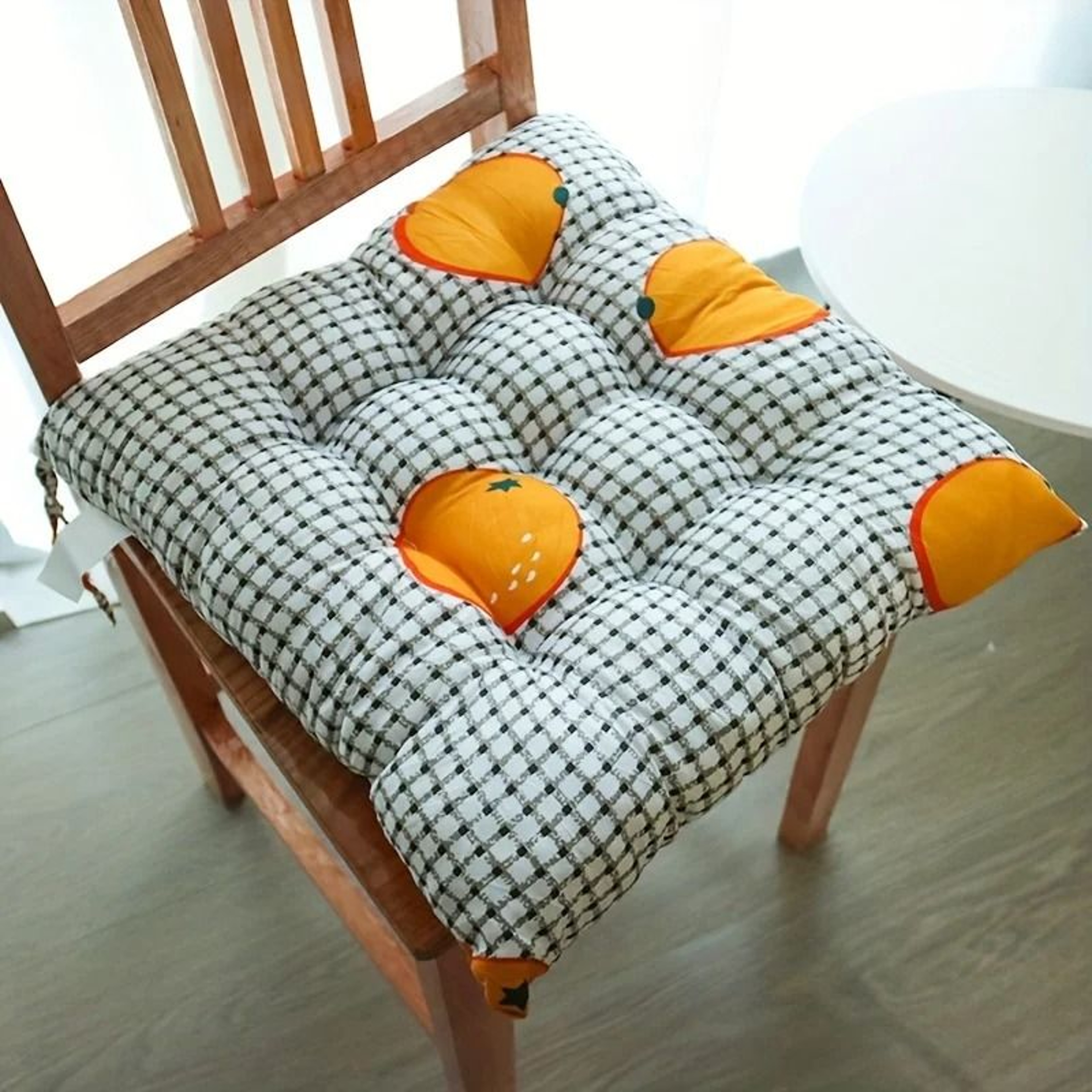Soft Breathable Square Chair Cushion Modern Solid Color Seat Pad For Home Office Dining 2