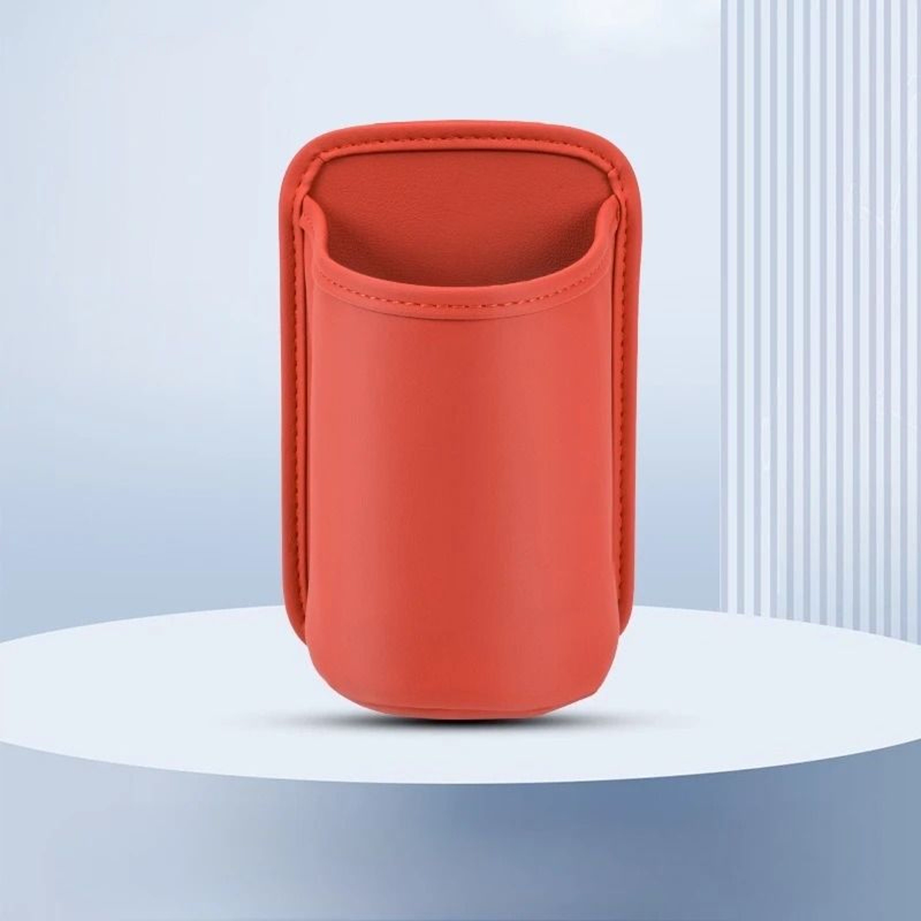 Faux Leather Car Cup Holder Organizer Multifunctional Storage Box 12