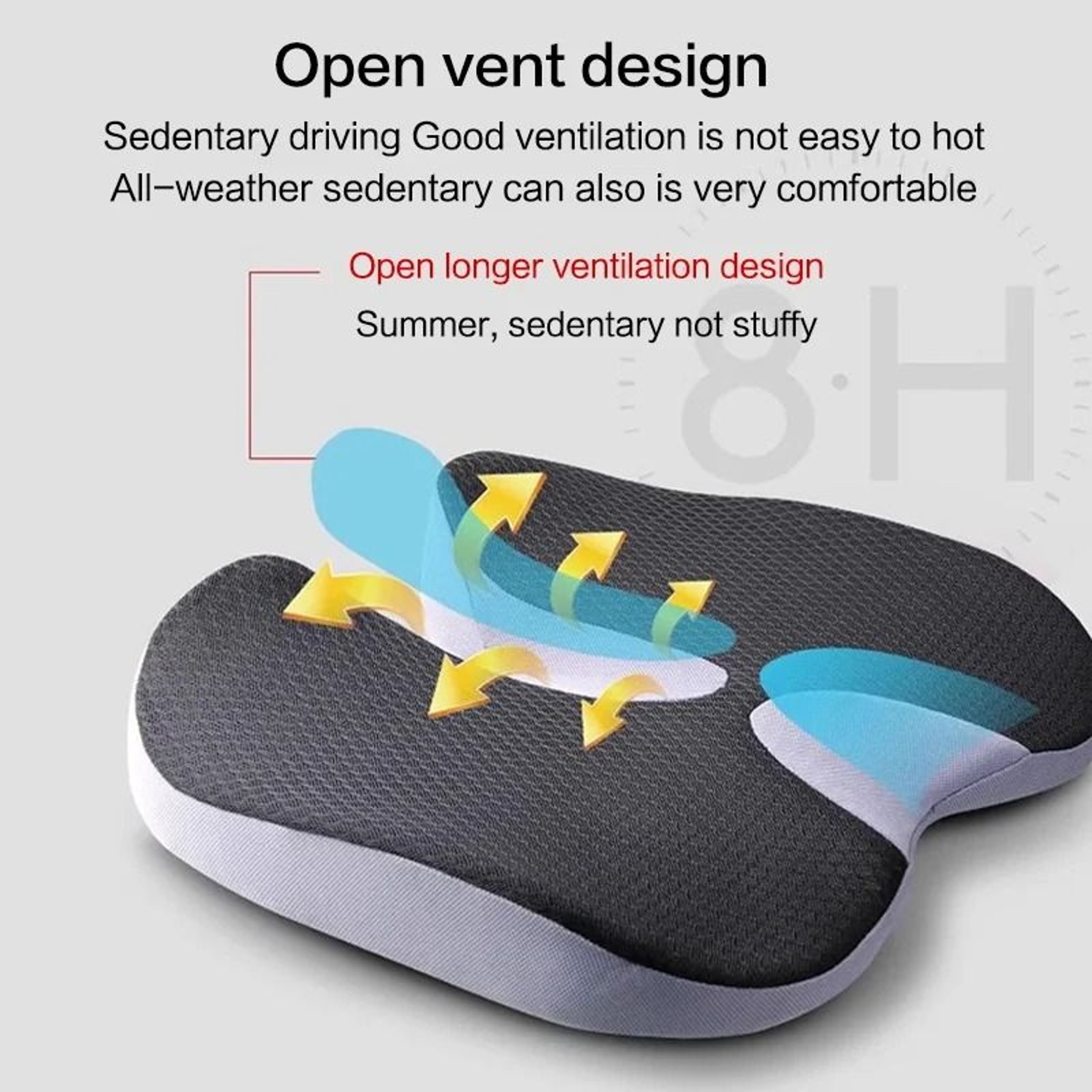 Orthopedic Memory Foam Seat Cushion For Tailbone Support 2