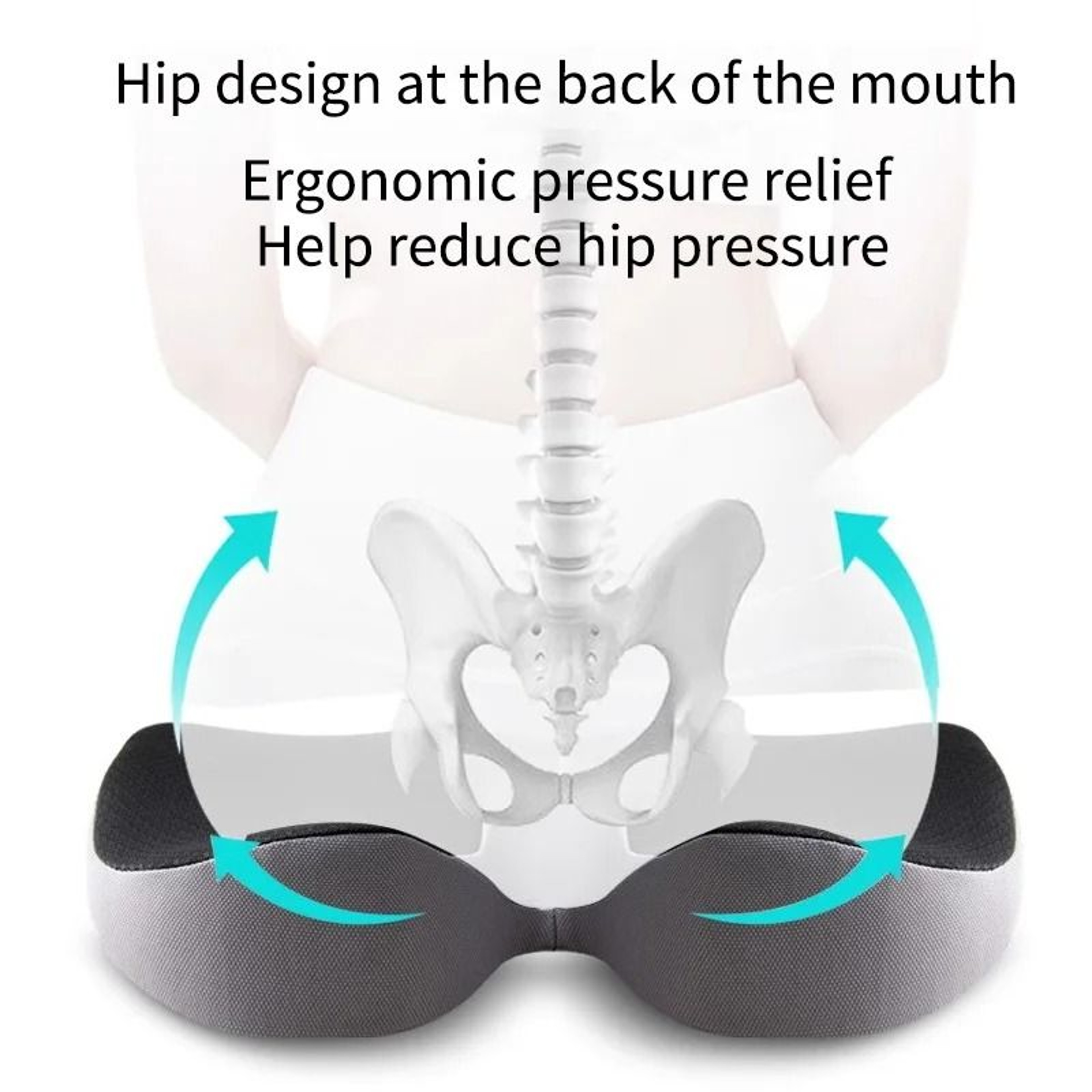 Orthopedic Memory Foam Seat Cushion For Tailbone Support 3