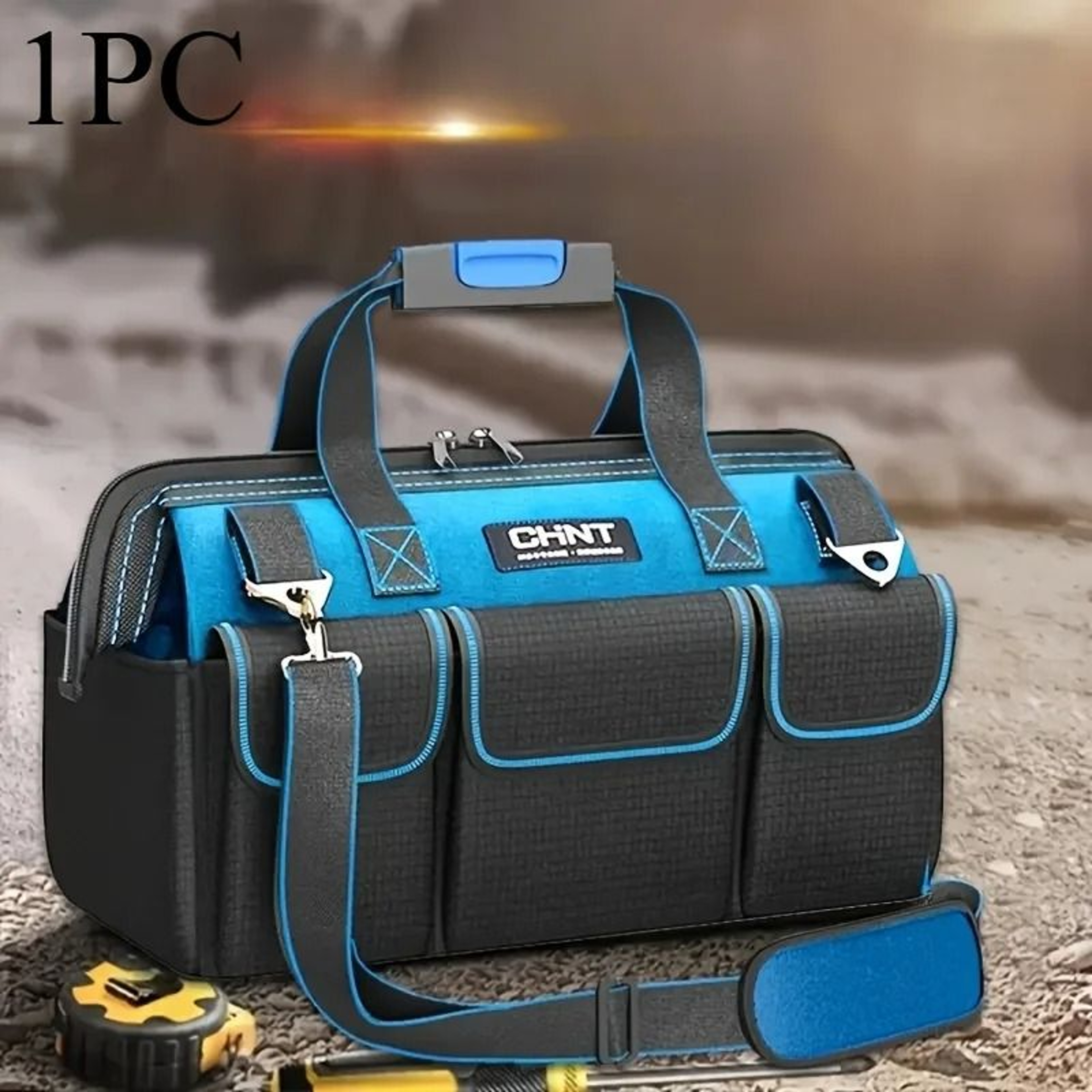 Large Waterproof Tool Bag Multi Pocket Electrician Storage Organizer For Tools And Hardware 4