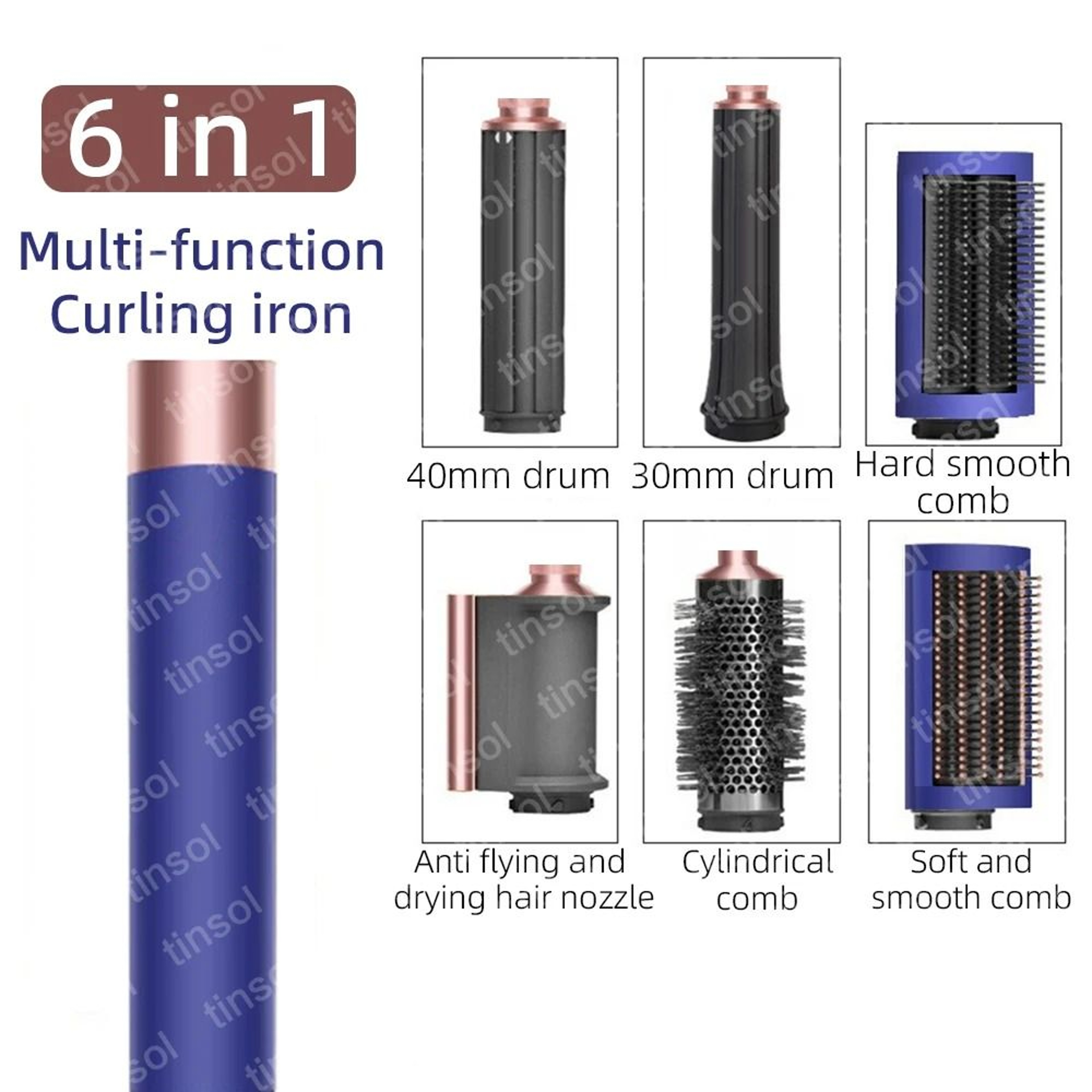 7 In 1 Hair Styler Hot Air Brush Curling And Straightening Set 11