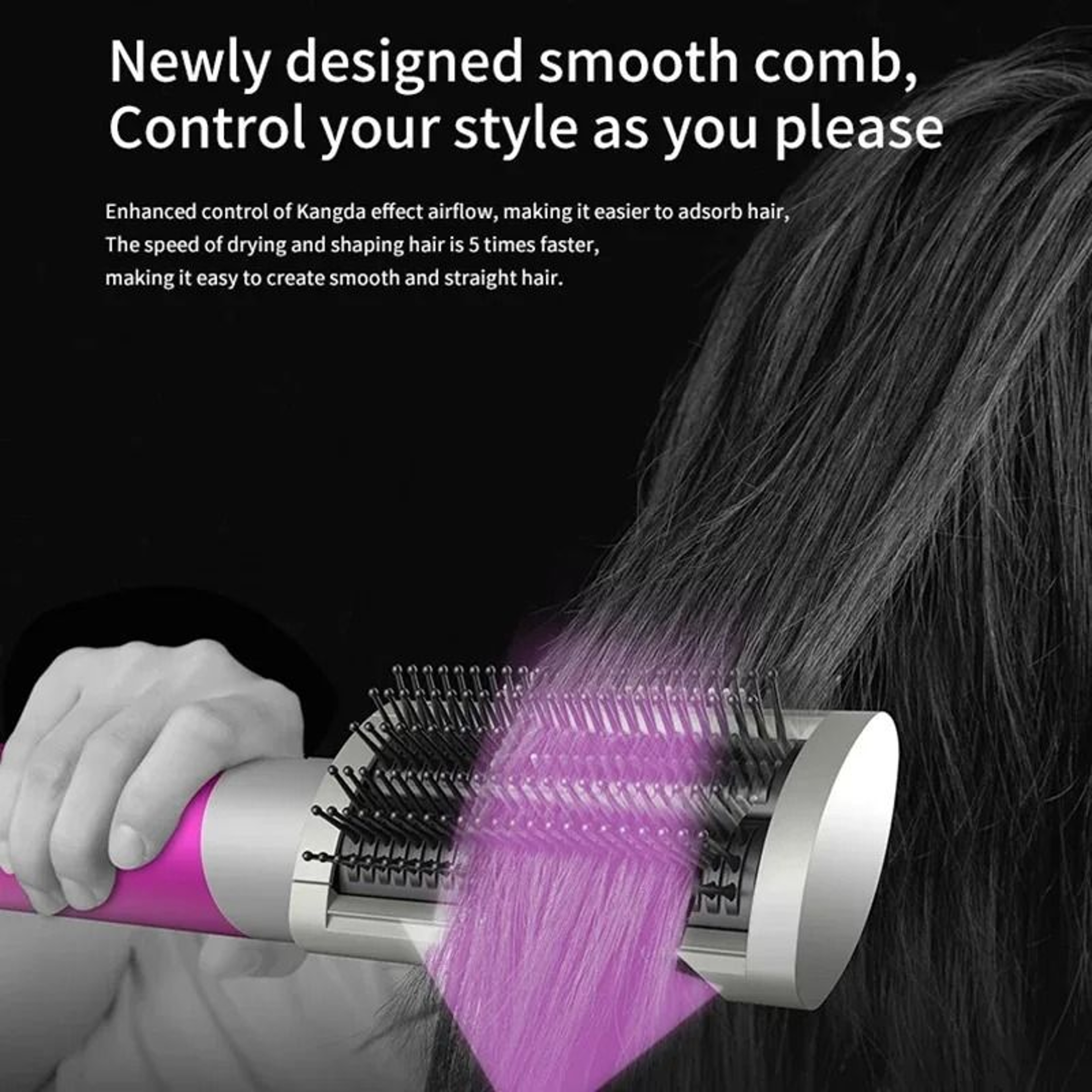 7 In 1 Hair Styler Hot Air Brush Curling And Straightening Set 3