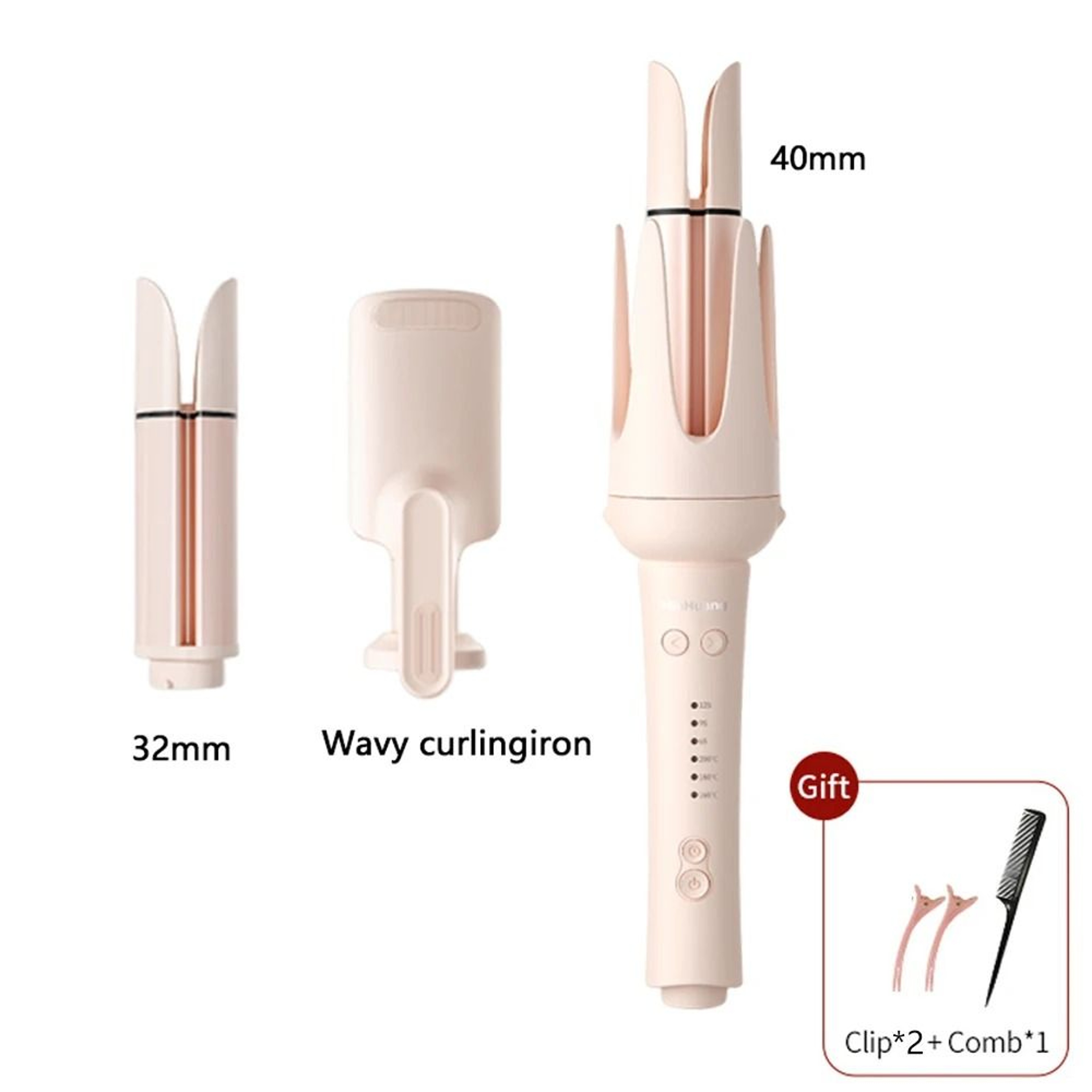 Professional Automatic Curling Iron Rotating Hair Curler Ceramic Negative Ion Styling Wand 7