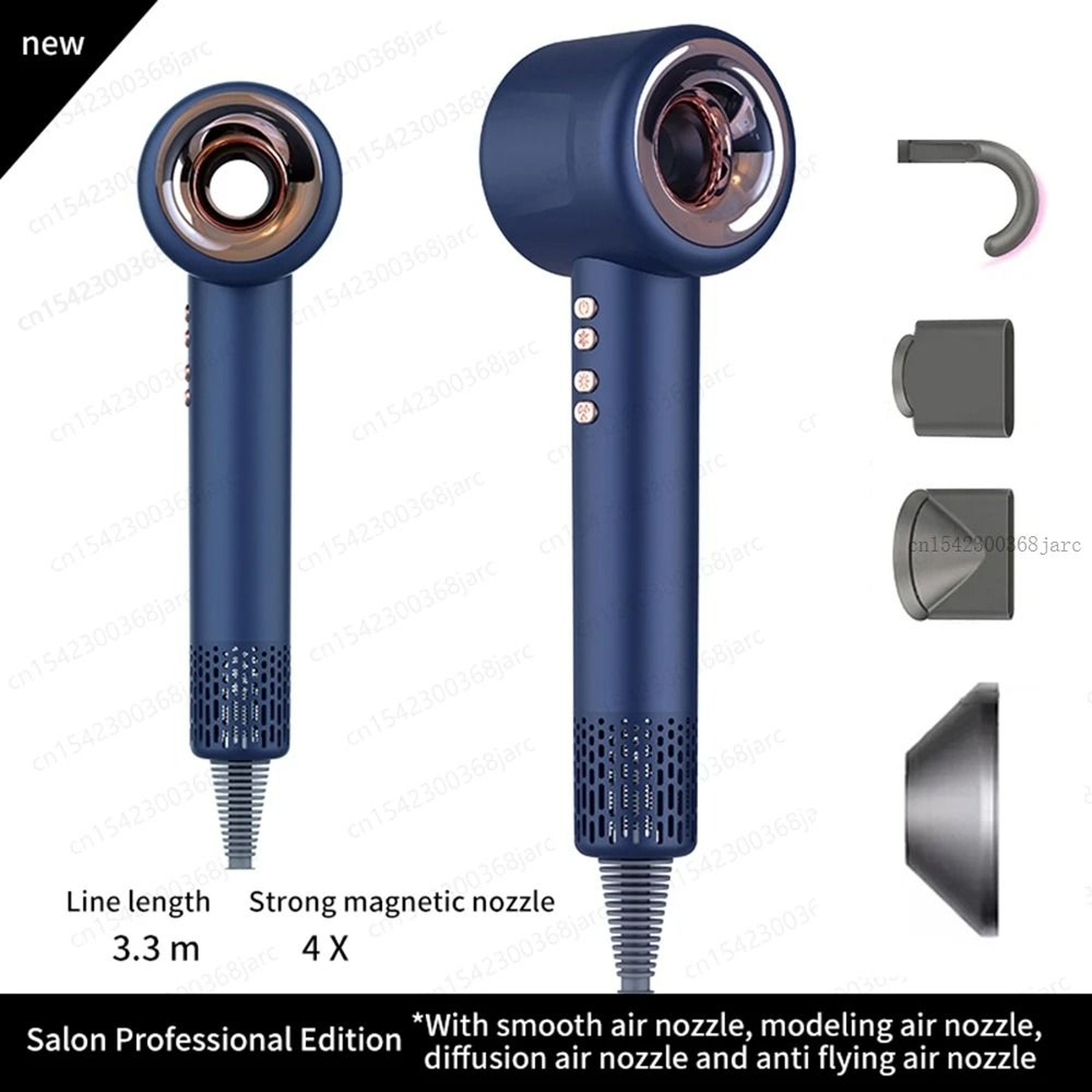 Super Hair Dryer 220V Leafless Hair Dryer Personal Hair Care Styling Negative Ion Tool Constant Ani 12