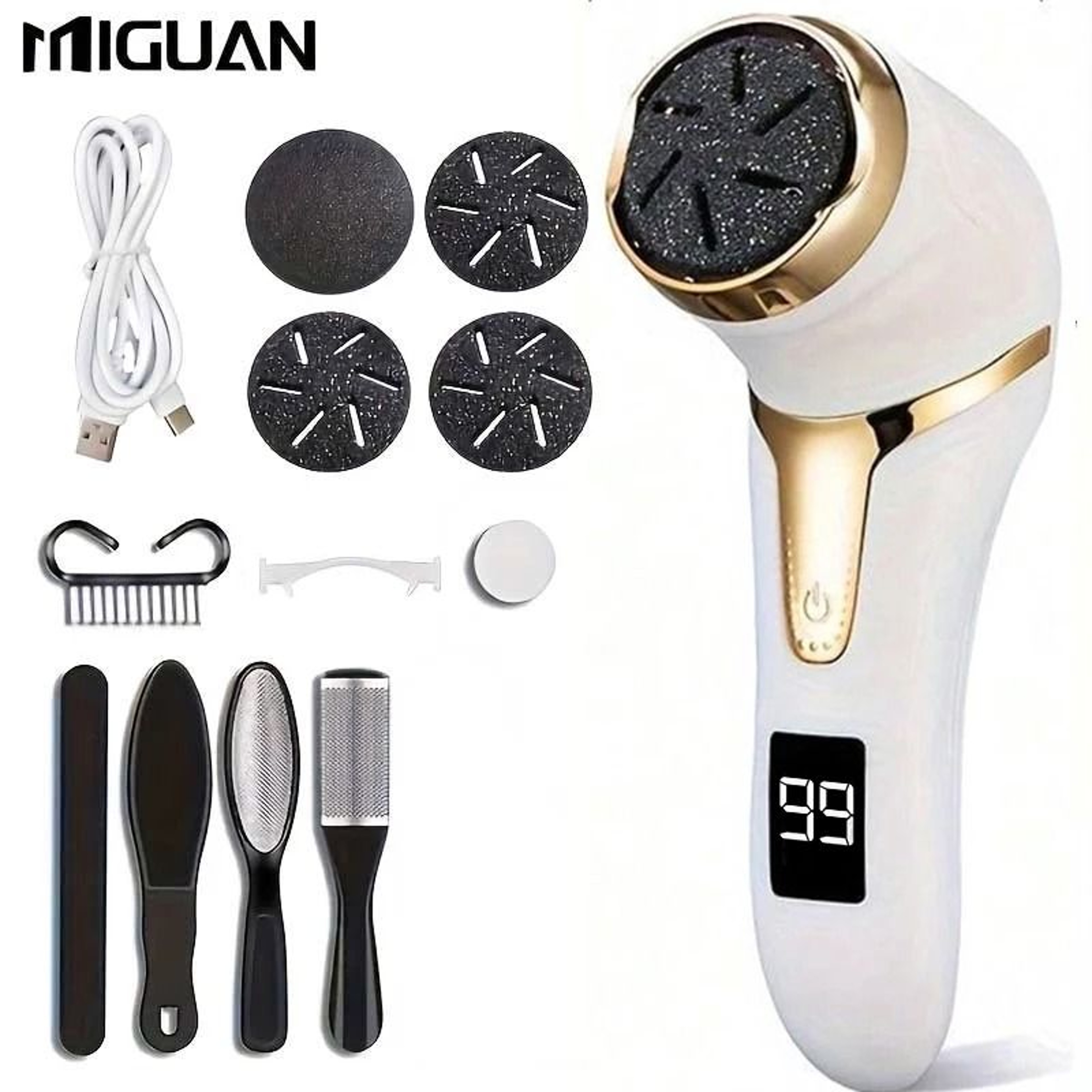 Professional Electric Callus Remover Rechargeable Foot File For Smooth Soft Feet 8