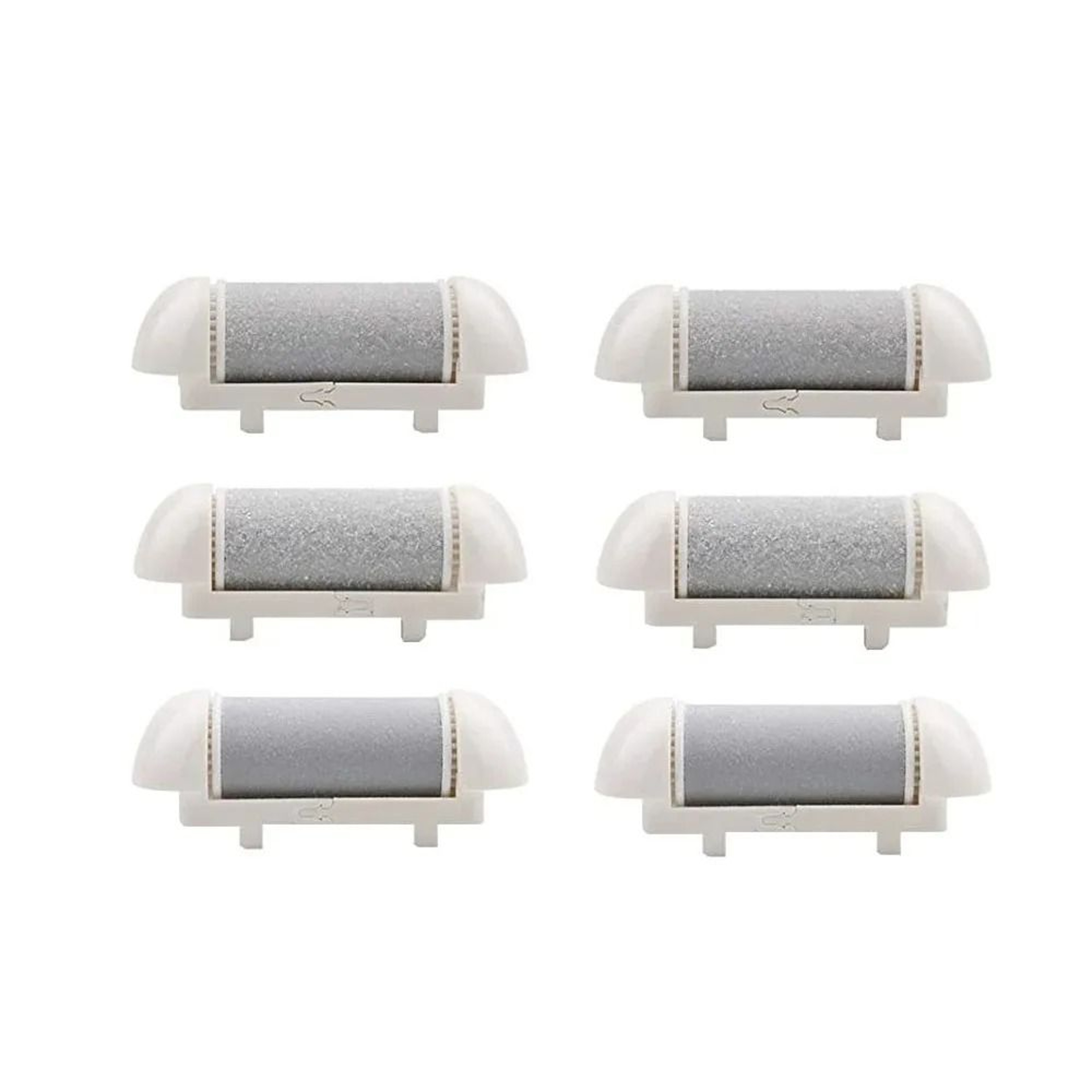 6 Piece Replacement Roller Heads For Electric Foot File Hard Skin Remover Refills 2