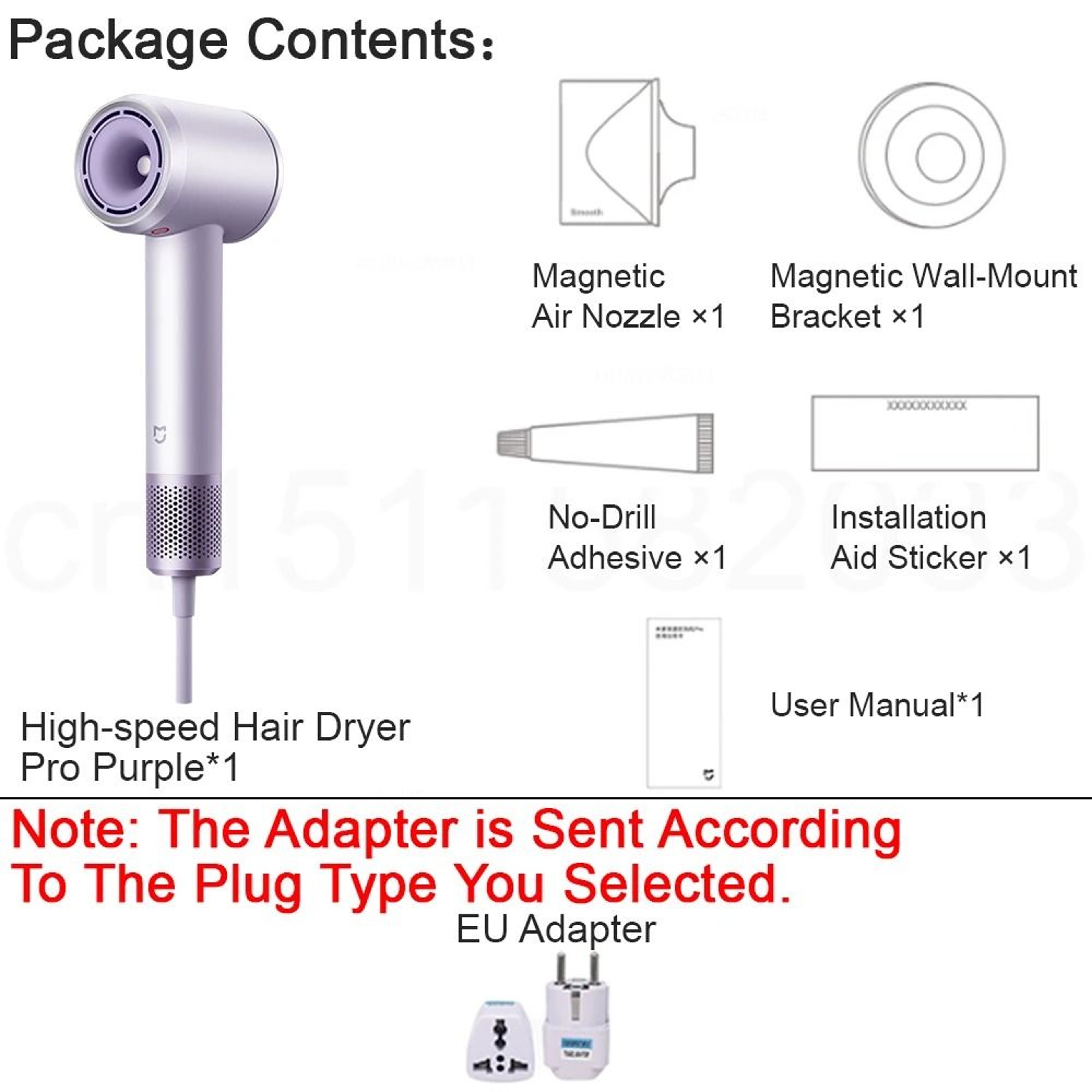 Mijia Pro High Speed Ionic Hair Dryer With 8 Airflow Modes And Constant Temperature Care 7
