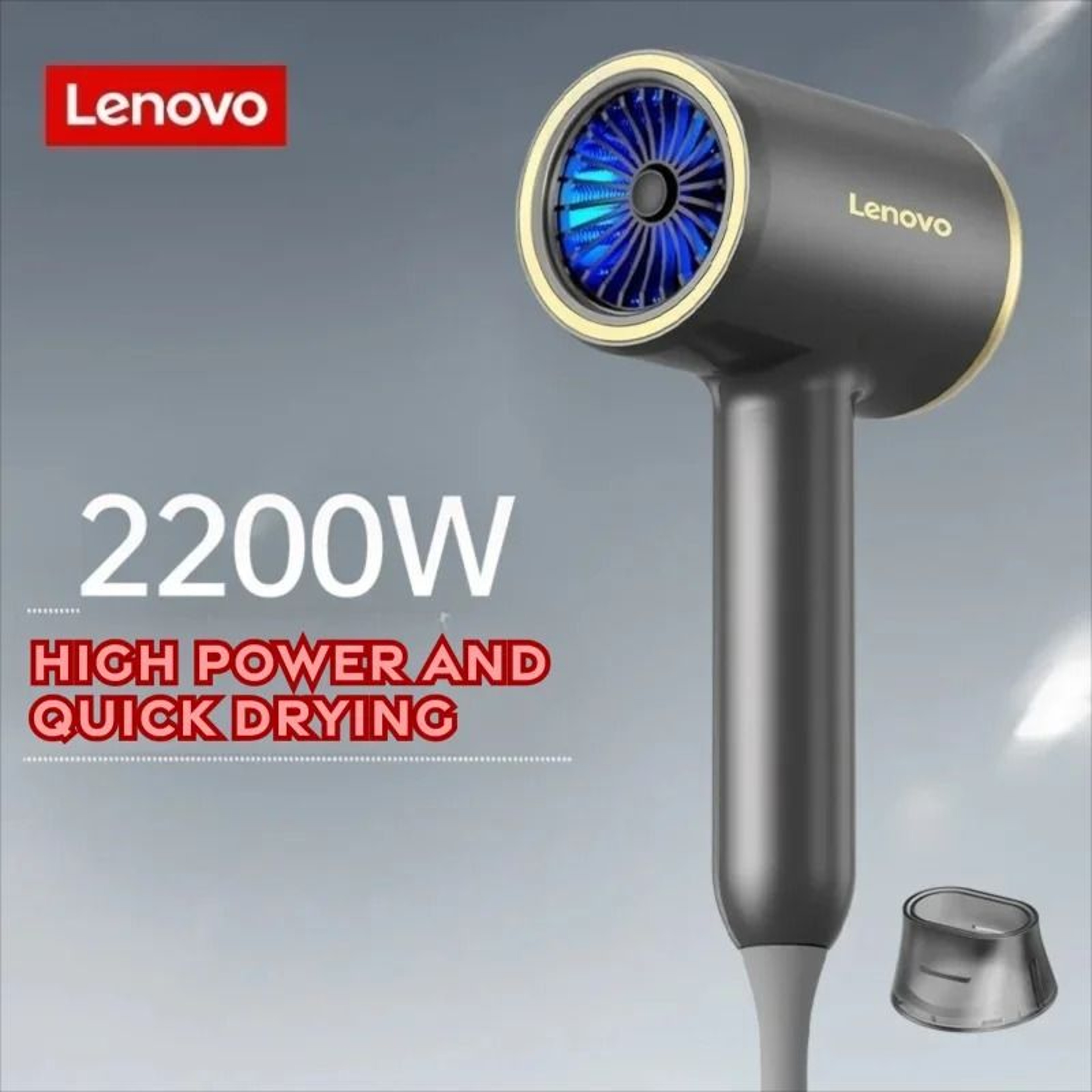 Lenovo C2 Professional Ionic Hair Dryer With Hot Cool Settings And High Speed Drying 1