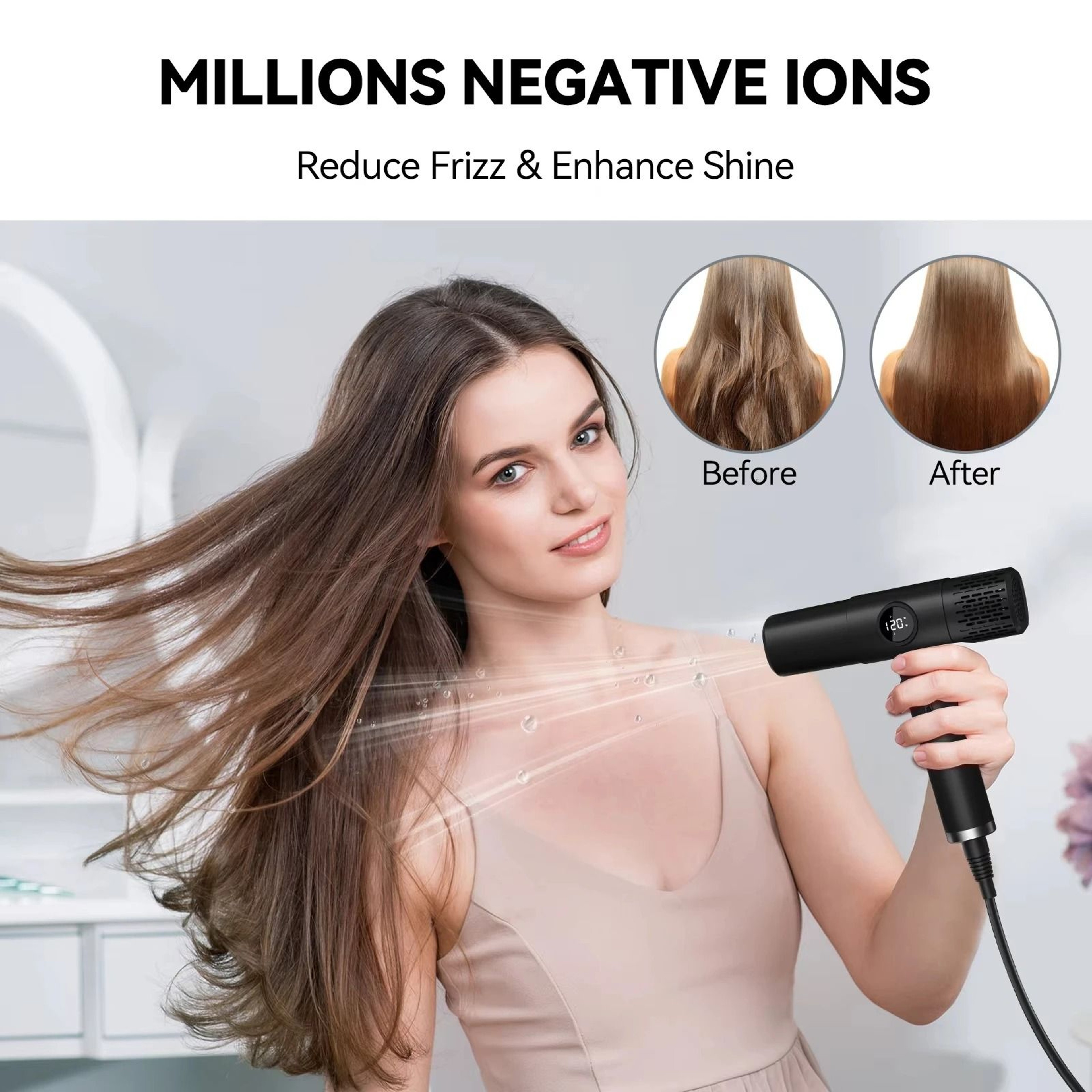 TINSOL Professional High Speed Ionic Hair Dryer With Constant Temperature Hair Care 1